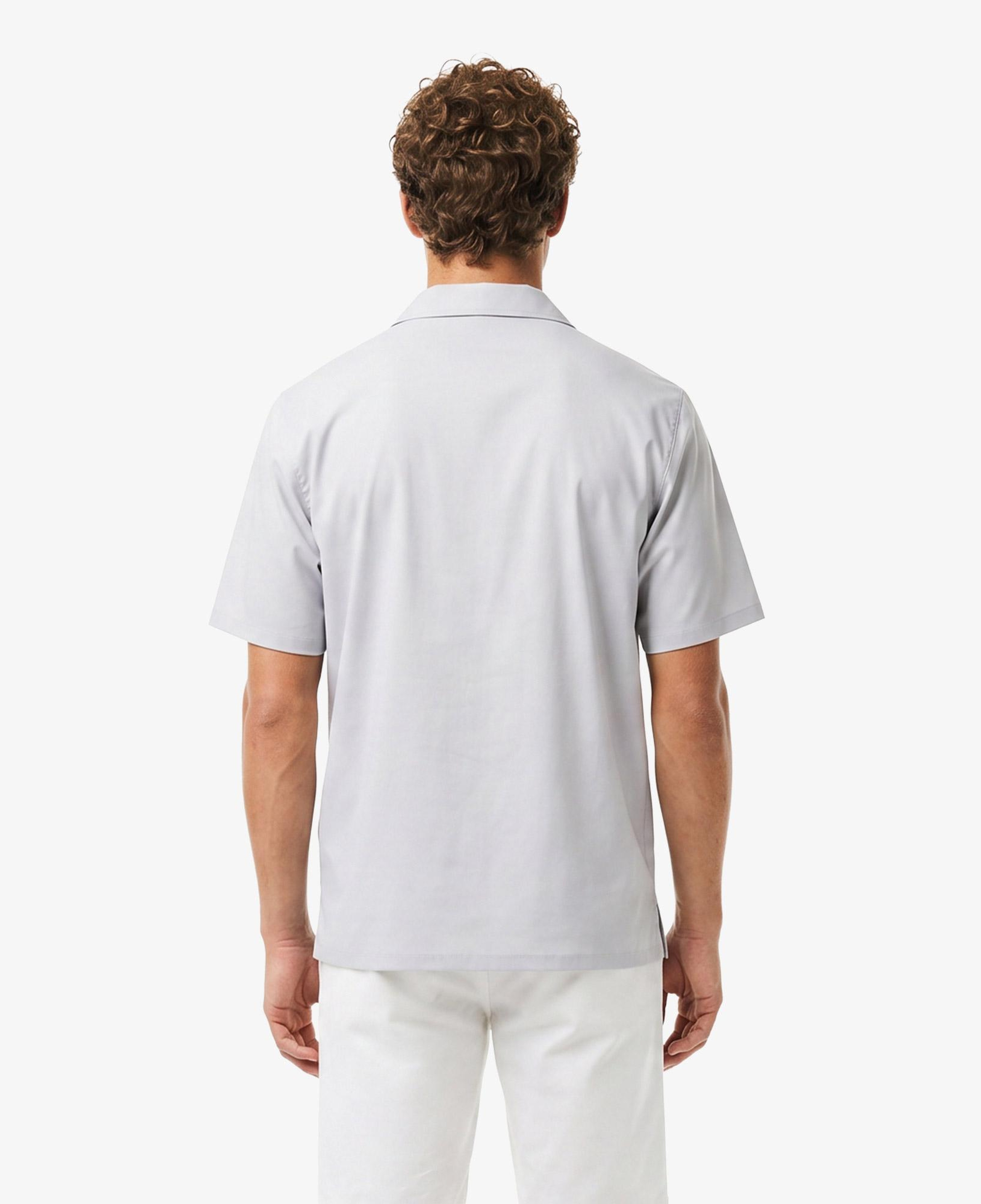 Erkek Relaxed Fit Kısa Kollu Gri Gömlek