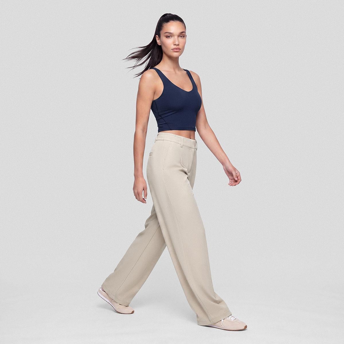 Amara Kadın Wide Leg Pantolon Taş