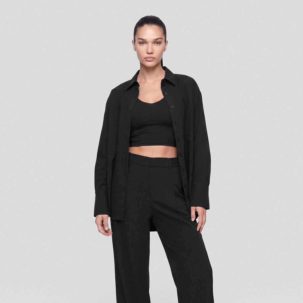 Amara Kadın Wide Leg Pantolon Siyah
