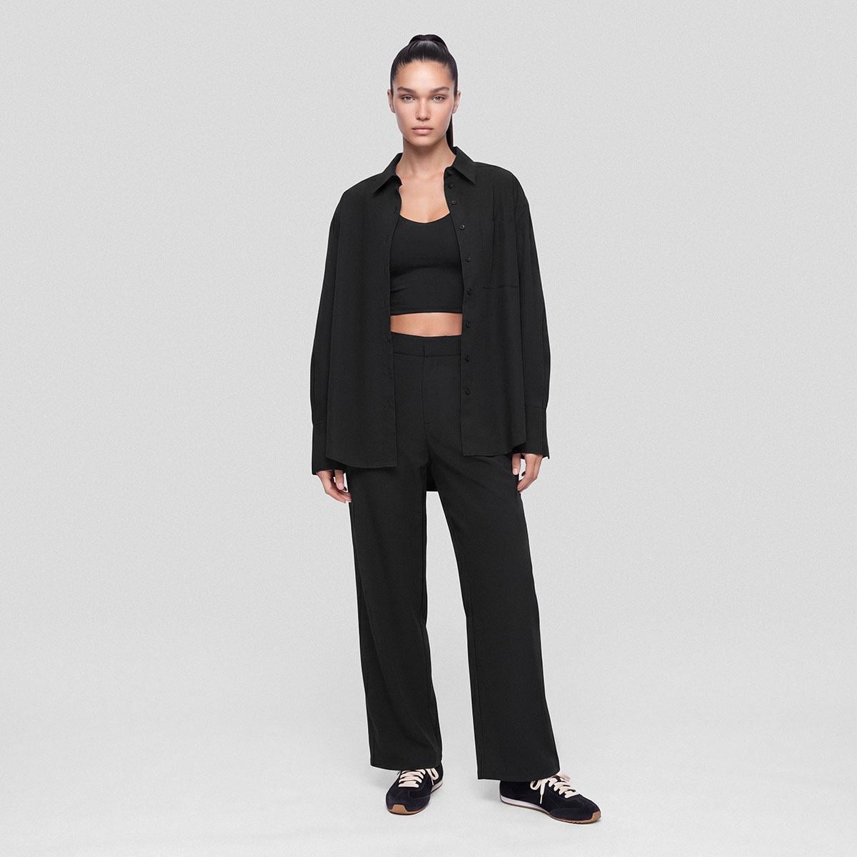 Amara Kadın Wide Leg Pantolon Siyah