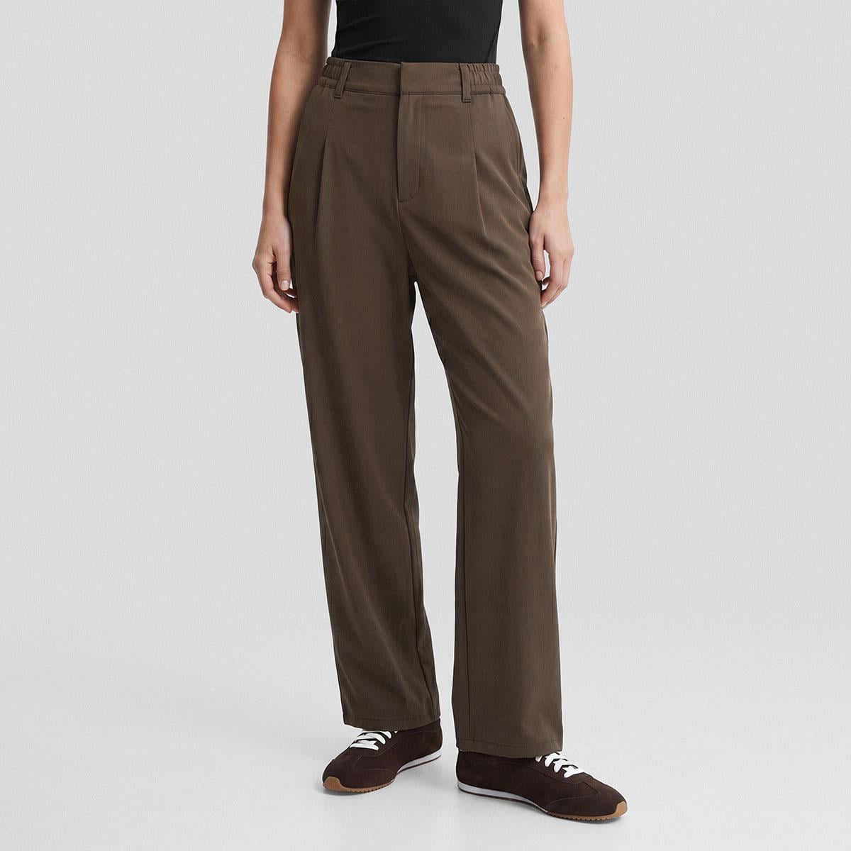Amara Kadın Wide Leg Pantolon Kahverengi