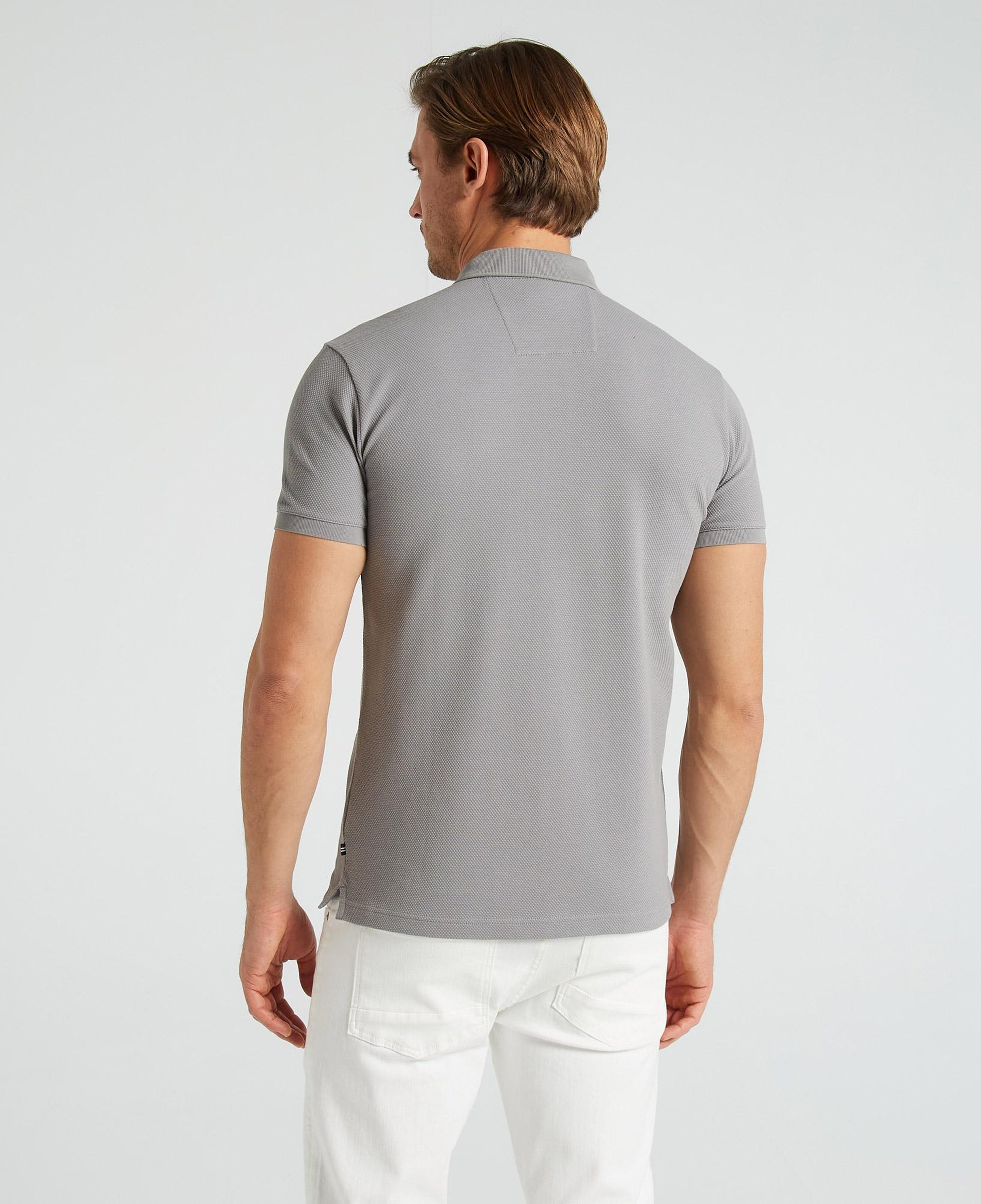 Nautica Erkek Gri Slim Fit Kısa Kollu Polo Yaka T-Shirt