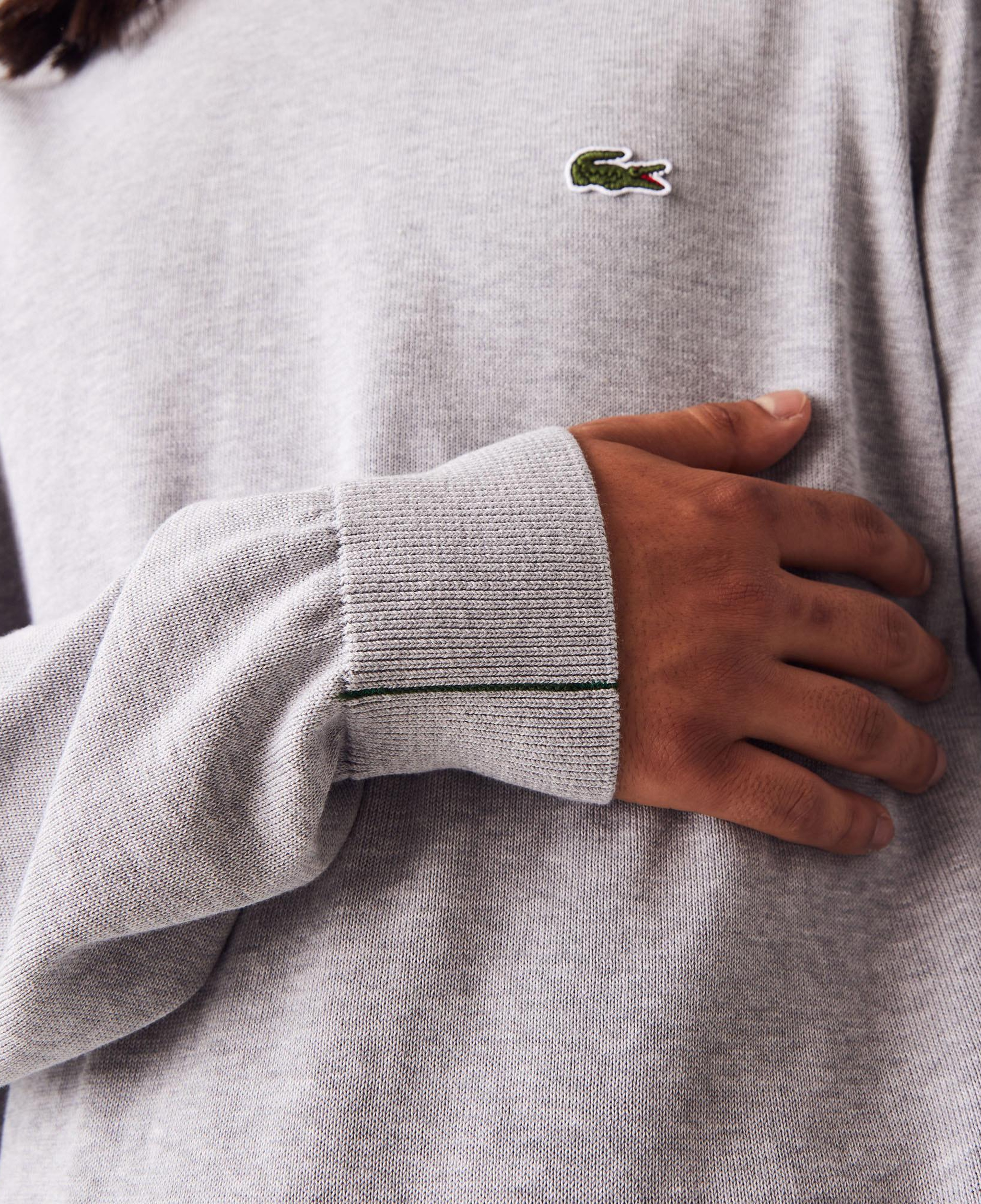 Lacoste Erkek Regular Fit Bisiklet Yaka Gri Kazak