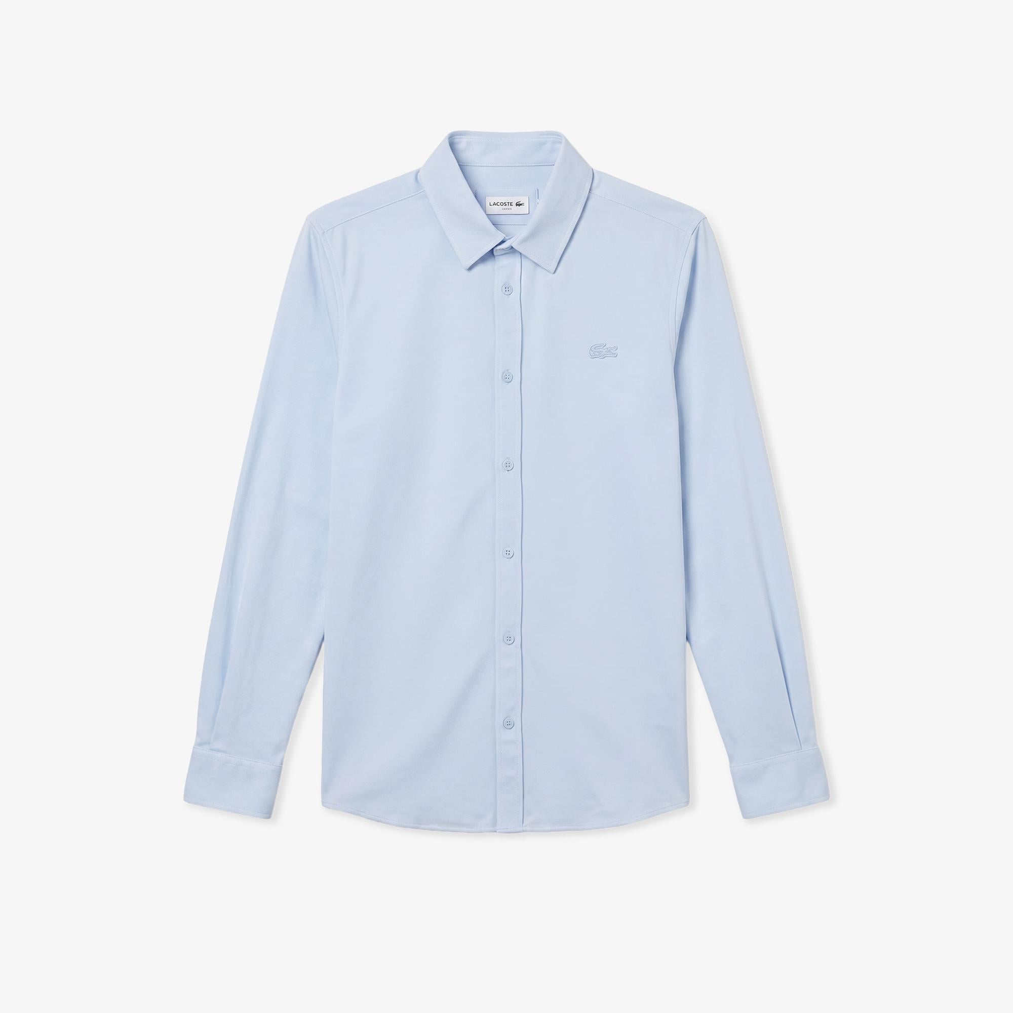 Erkek Slim Fit Açık Mavi Gömlek