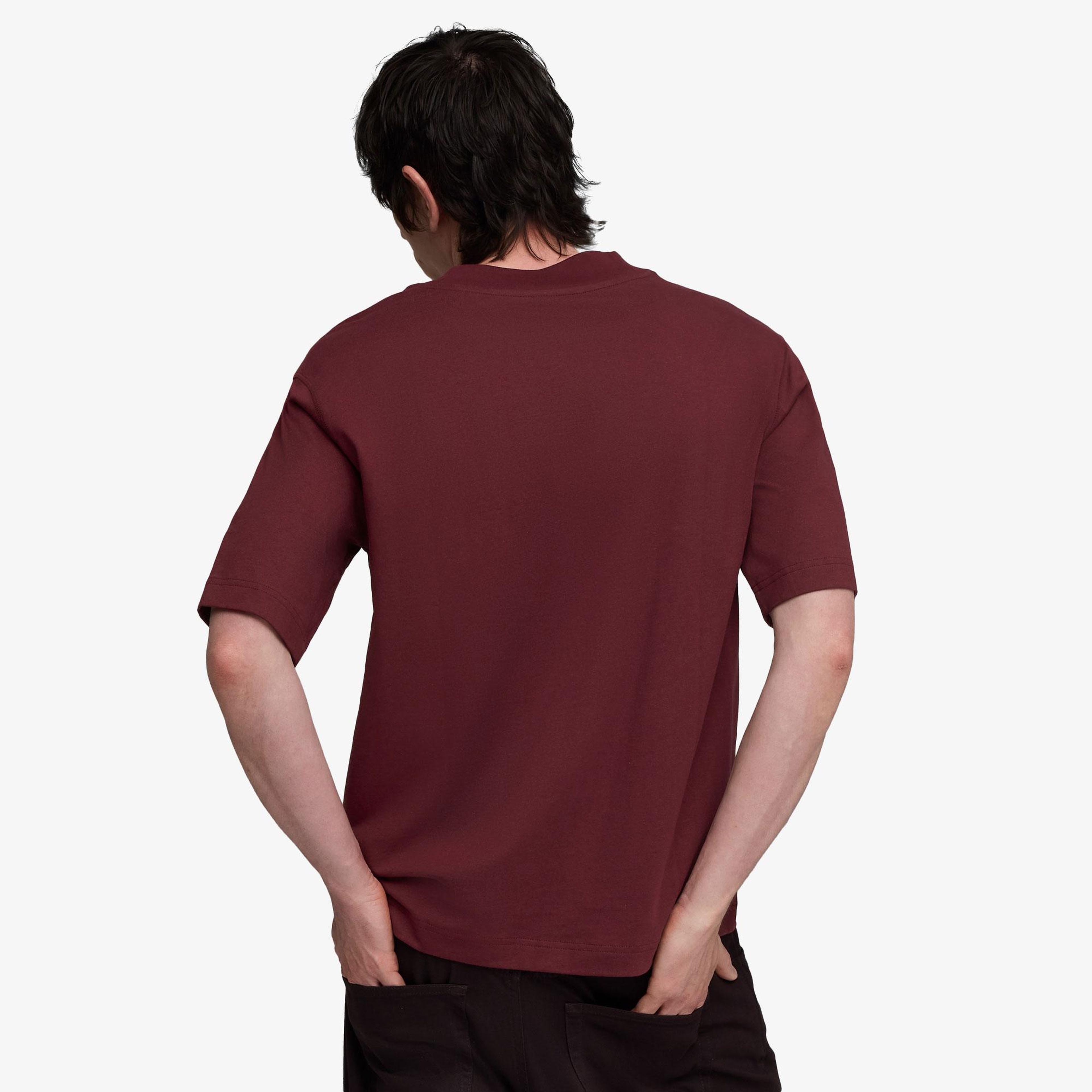 Puma Essentials Graphic Boxy Unisex Bordo T-Shirt