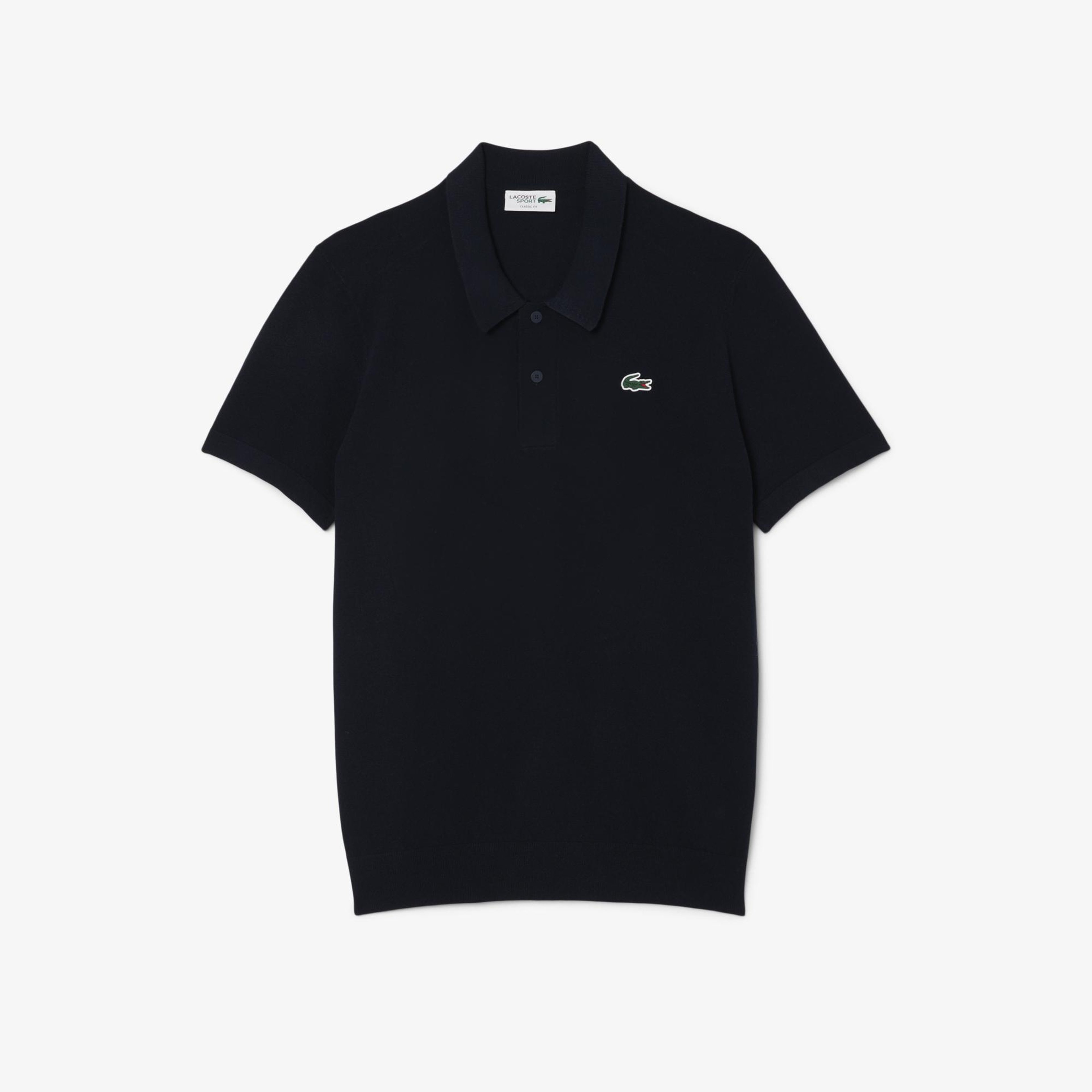 Erkek Classic Fit Kısa Kollu Polo Yaka Lacivert Triko