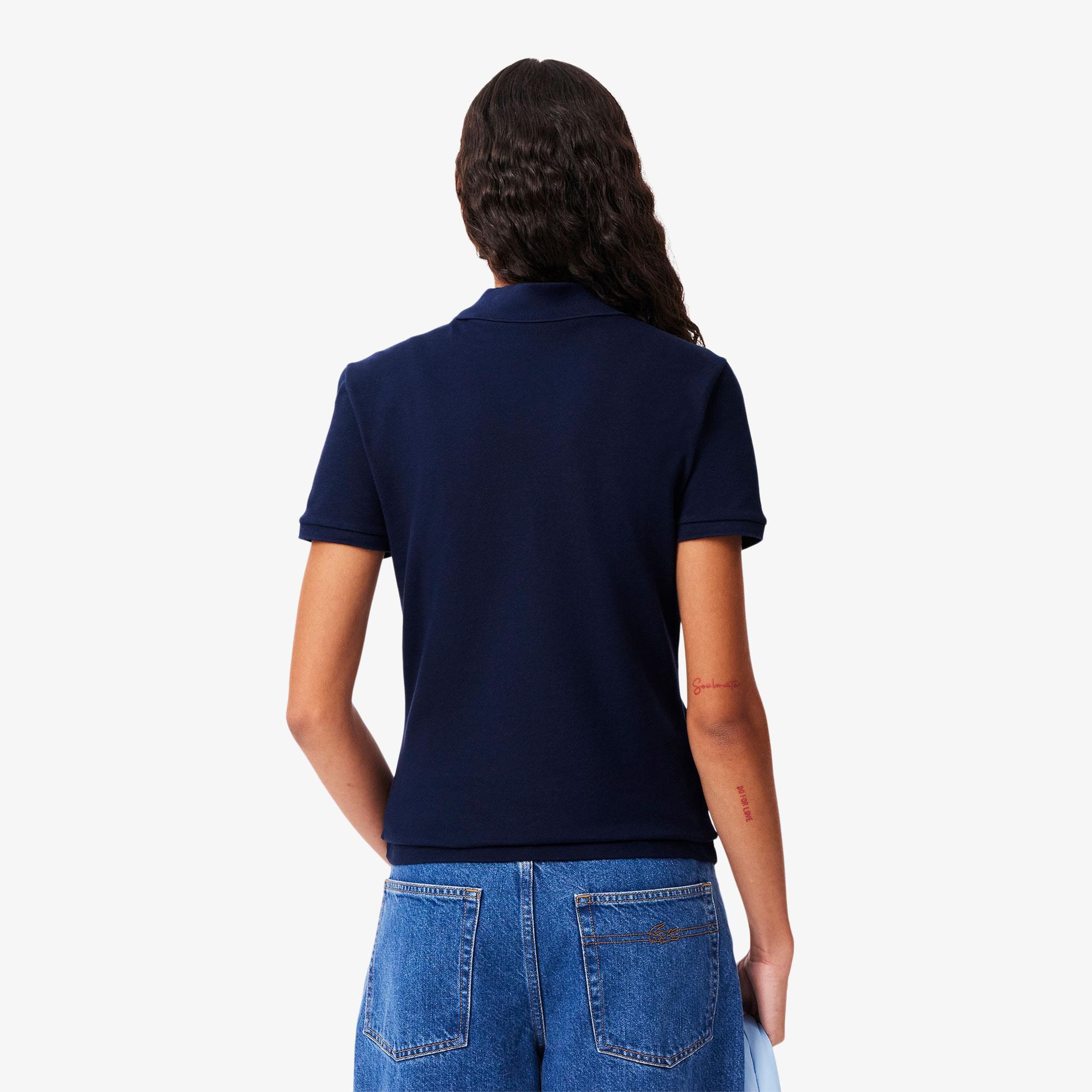 L.12.D Kadın Slim Fit Lacivert Polo