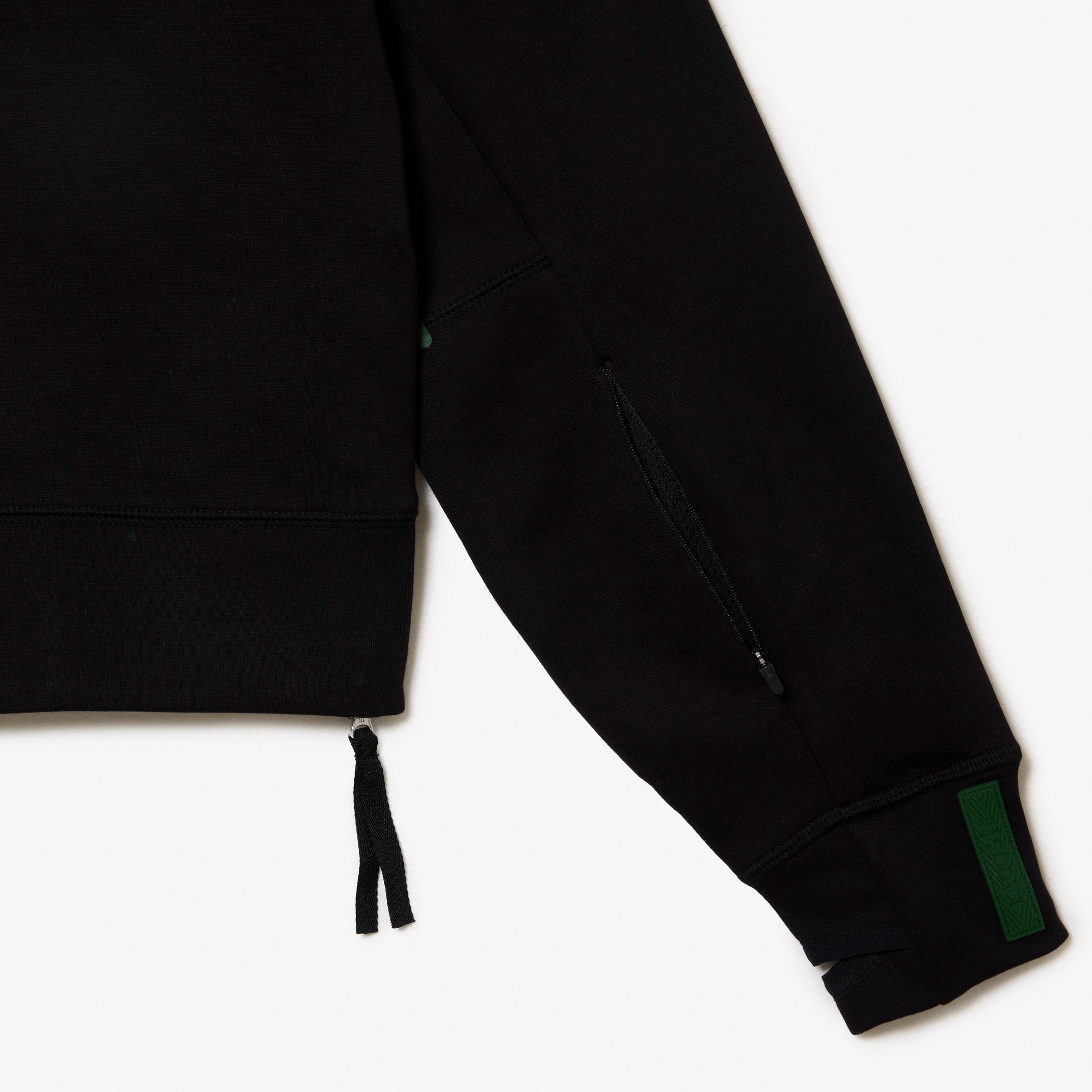 Kadın Relaxed Fit Kapüşonlu Siyah Sweatshirt