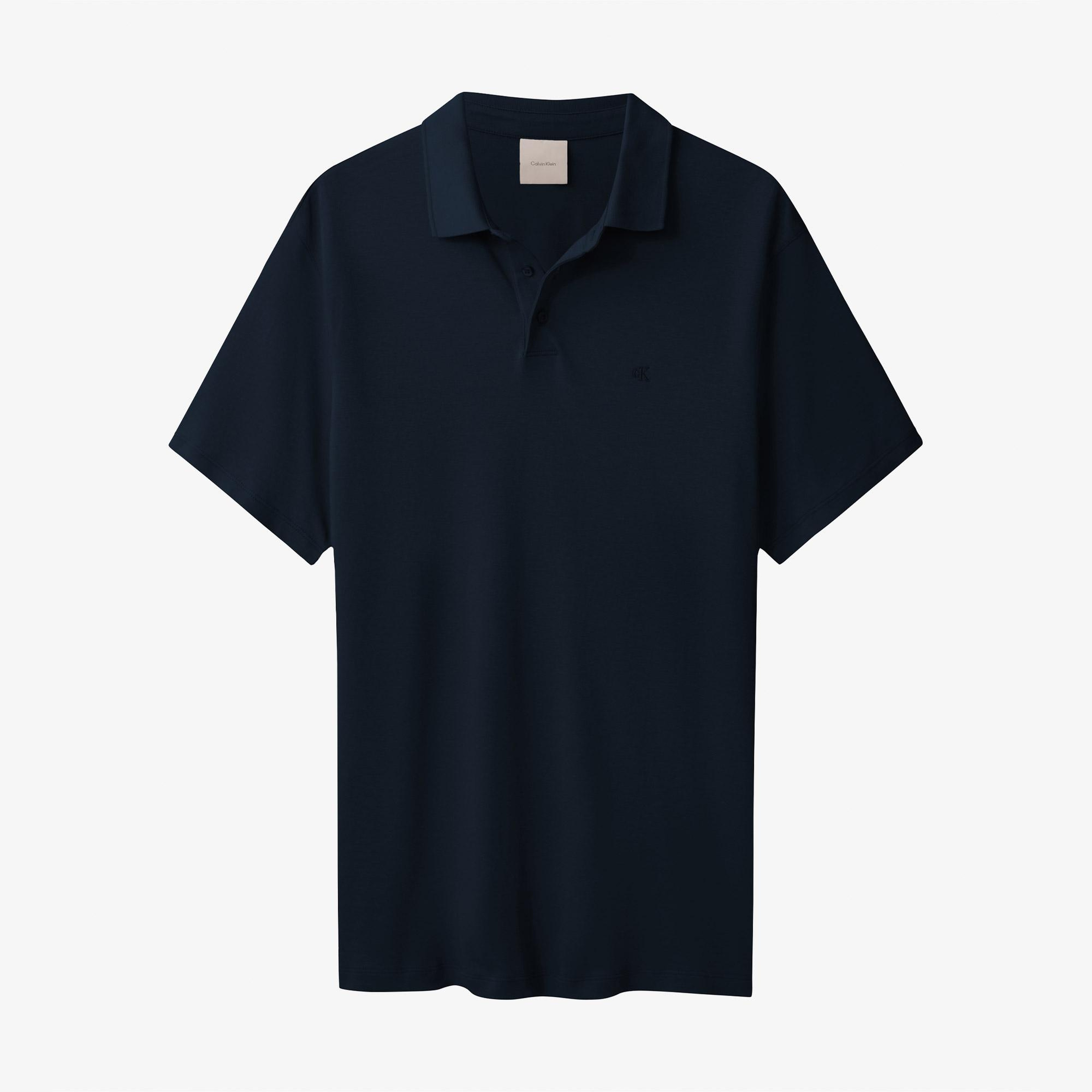 Calvin Klein Supima Erkek Lacivert Polo