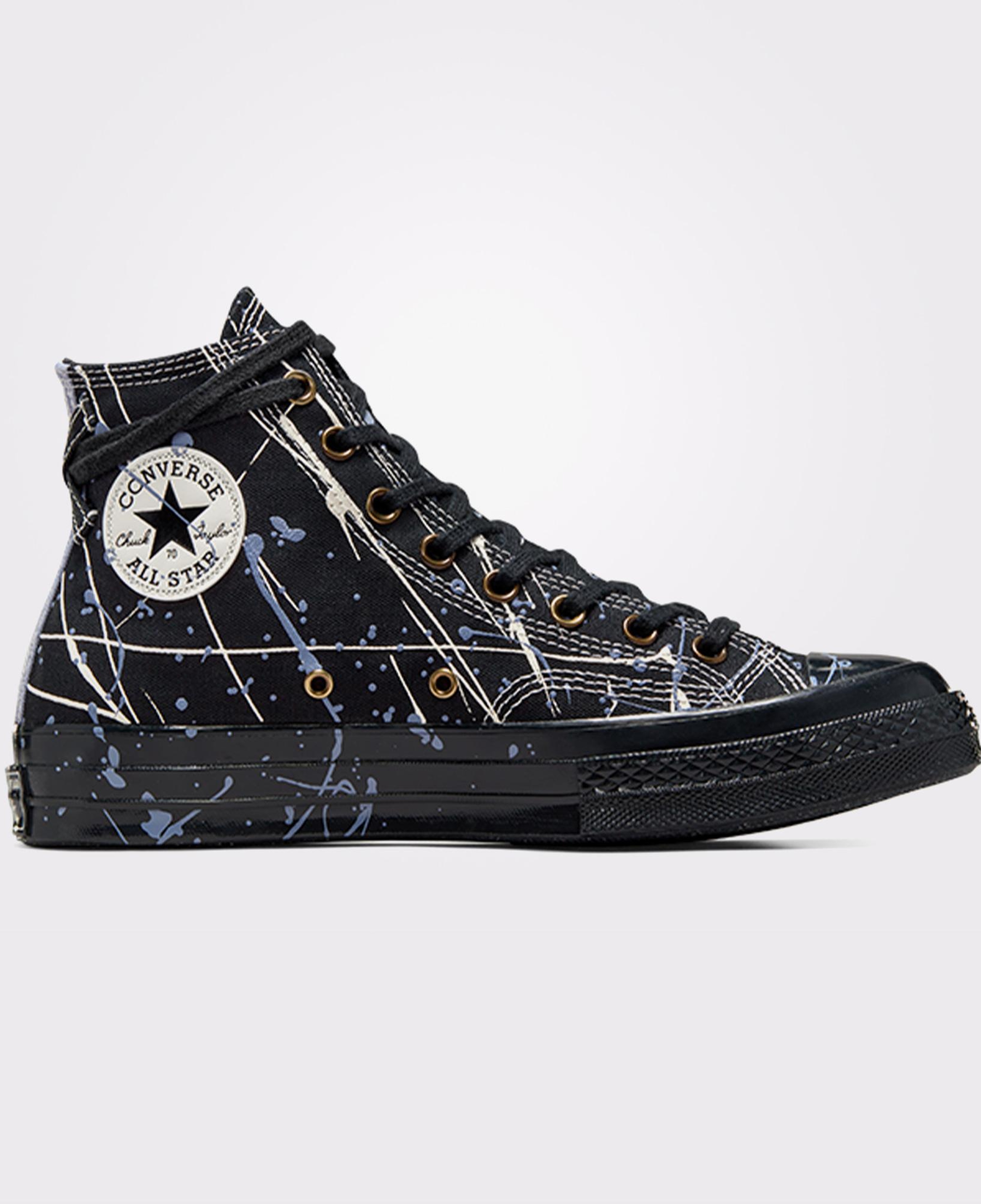 Converse Chuck 70 Paint Splatter Kadın Siyah Sneaker