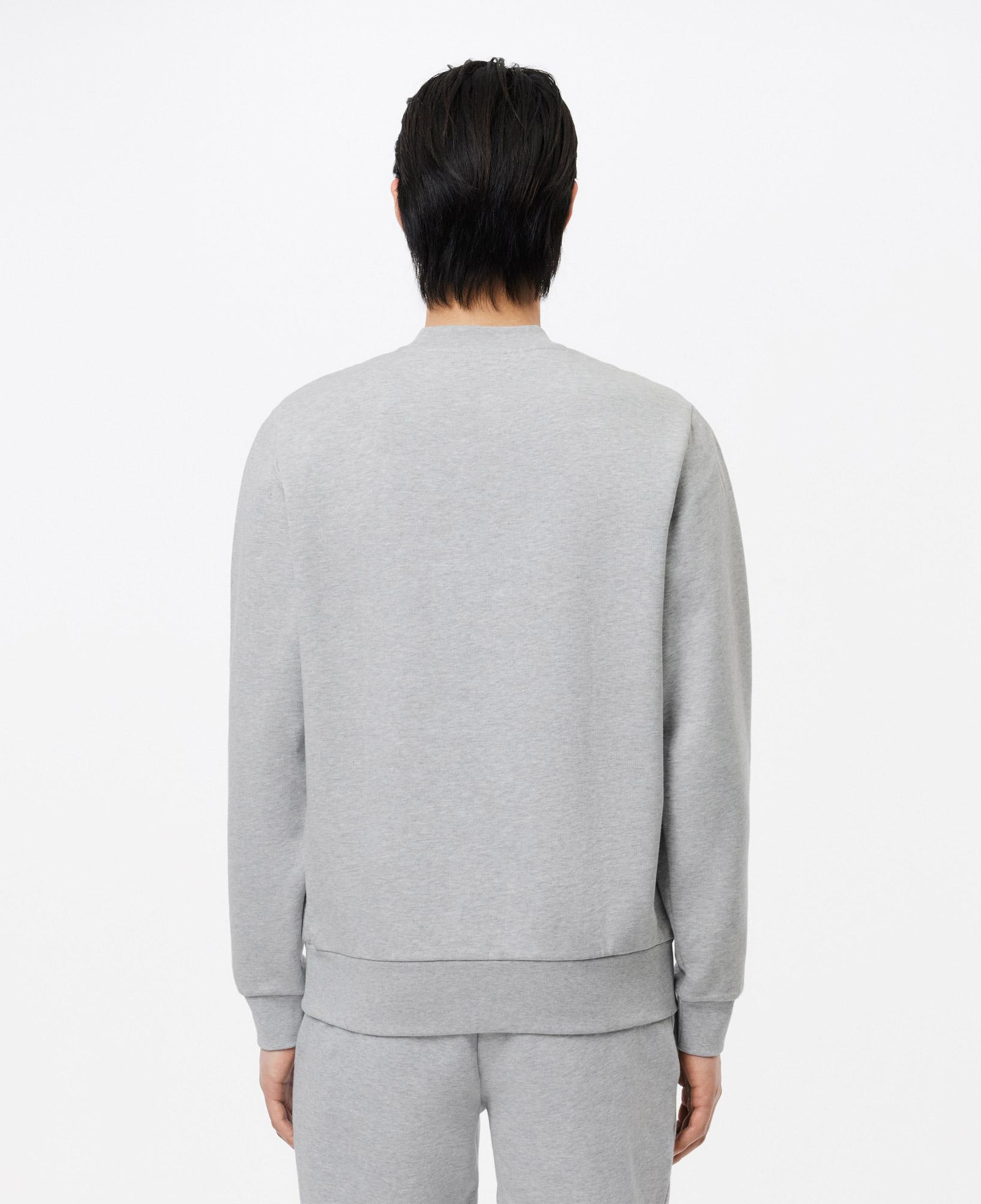 Erkek Classic Fit Bisiklet Yaka Gri Sweatshirt