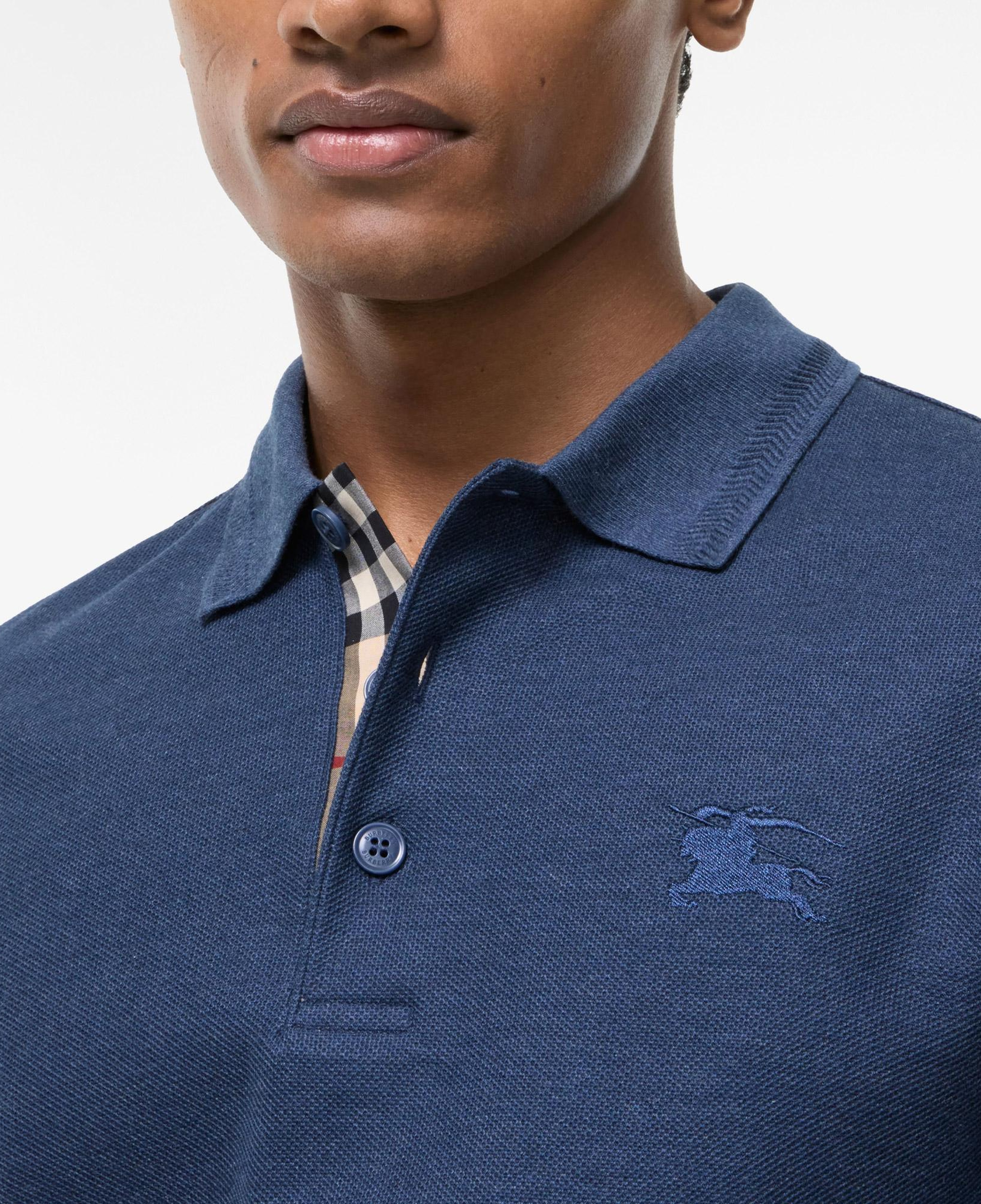 Burberry Cotton Erkek Lacivert Polo
