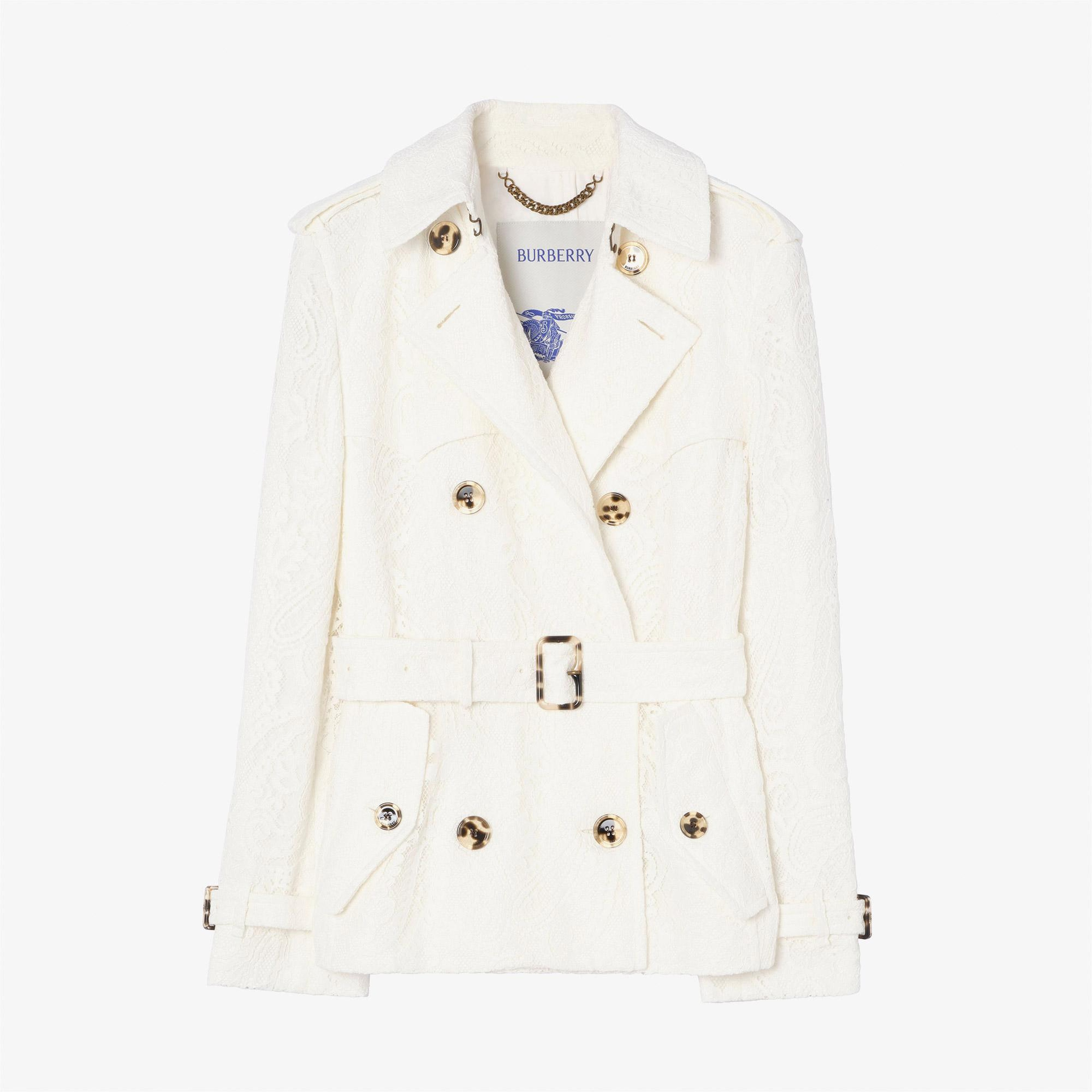 Burberry Kadın Beyaz Mont