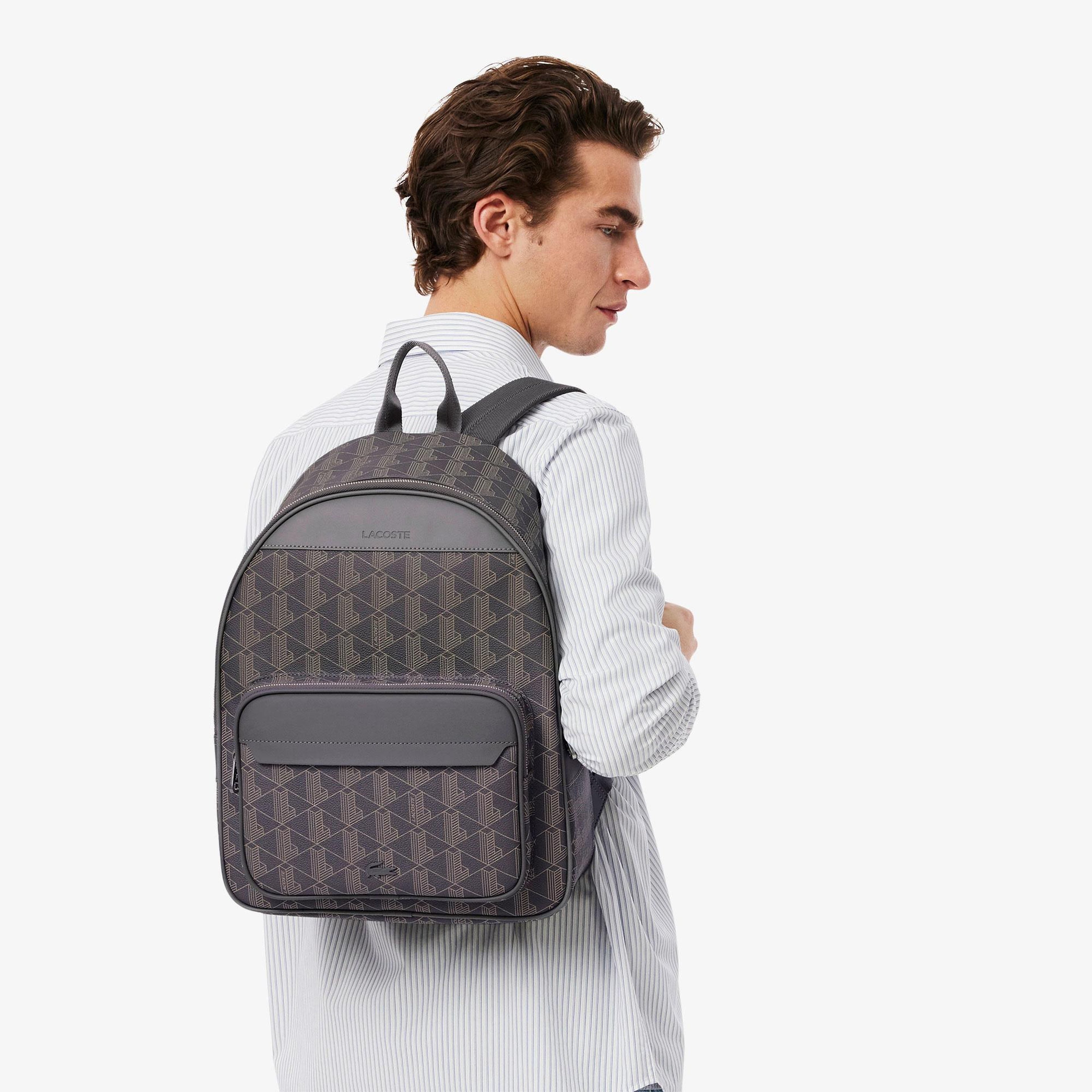 The Blend Erkek Monogram Gri Sırt Çantası