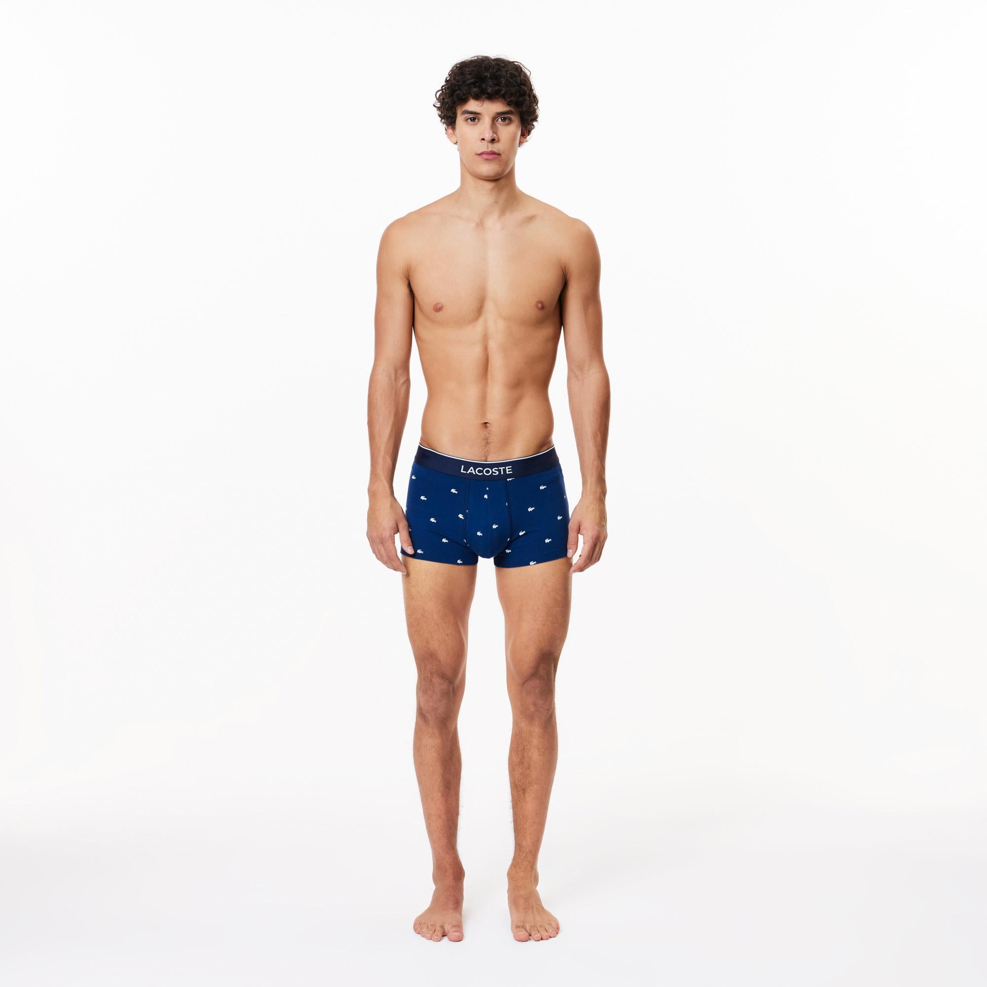 Core Erkek Baskılı 3'lü Lacivert Boxer