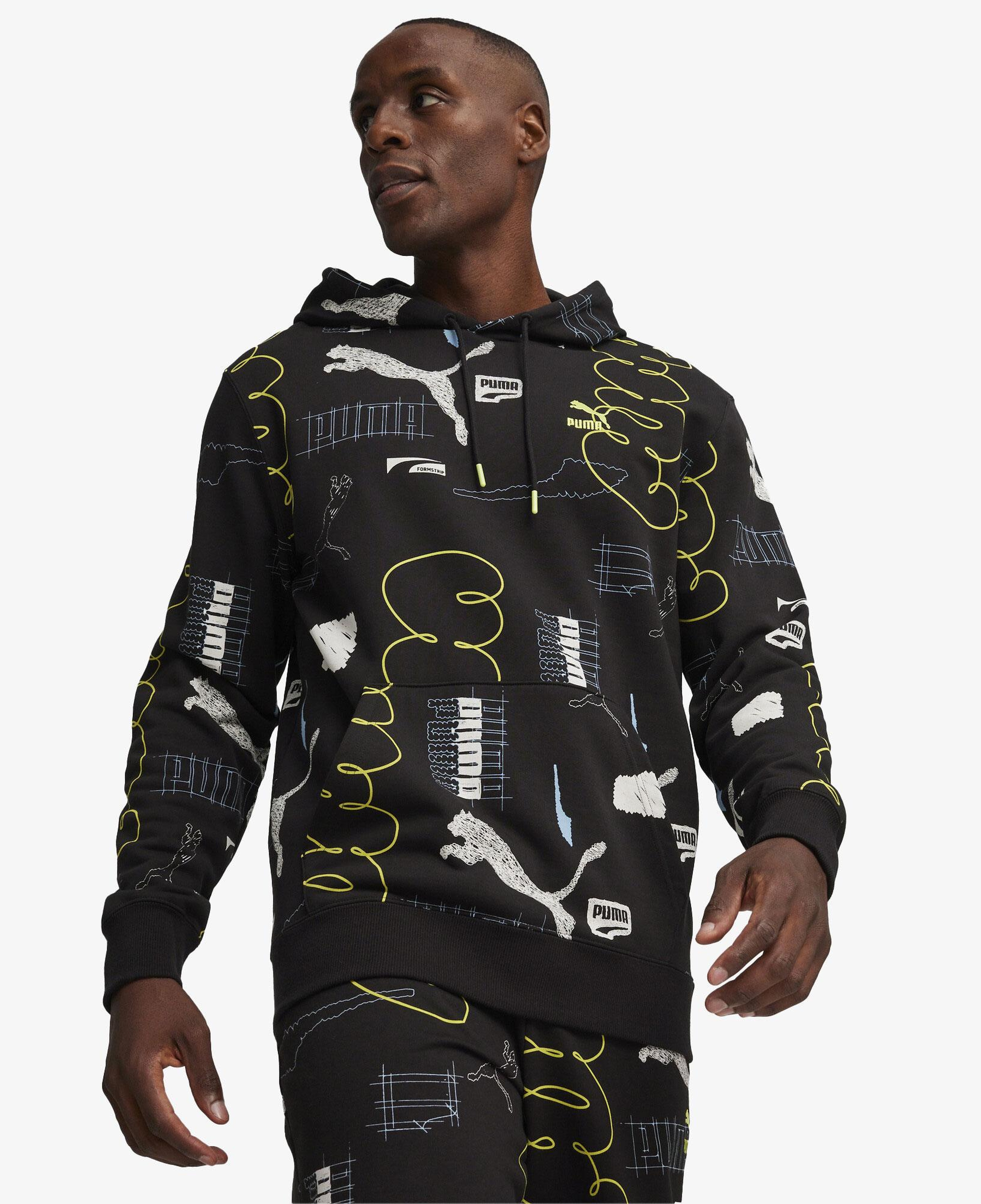 Puma Brand Love Erkek Siyah Hoodie