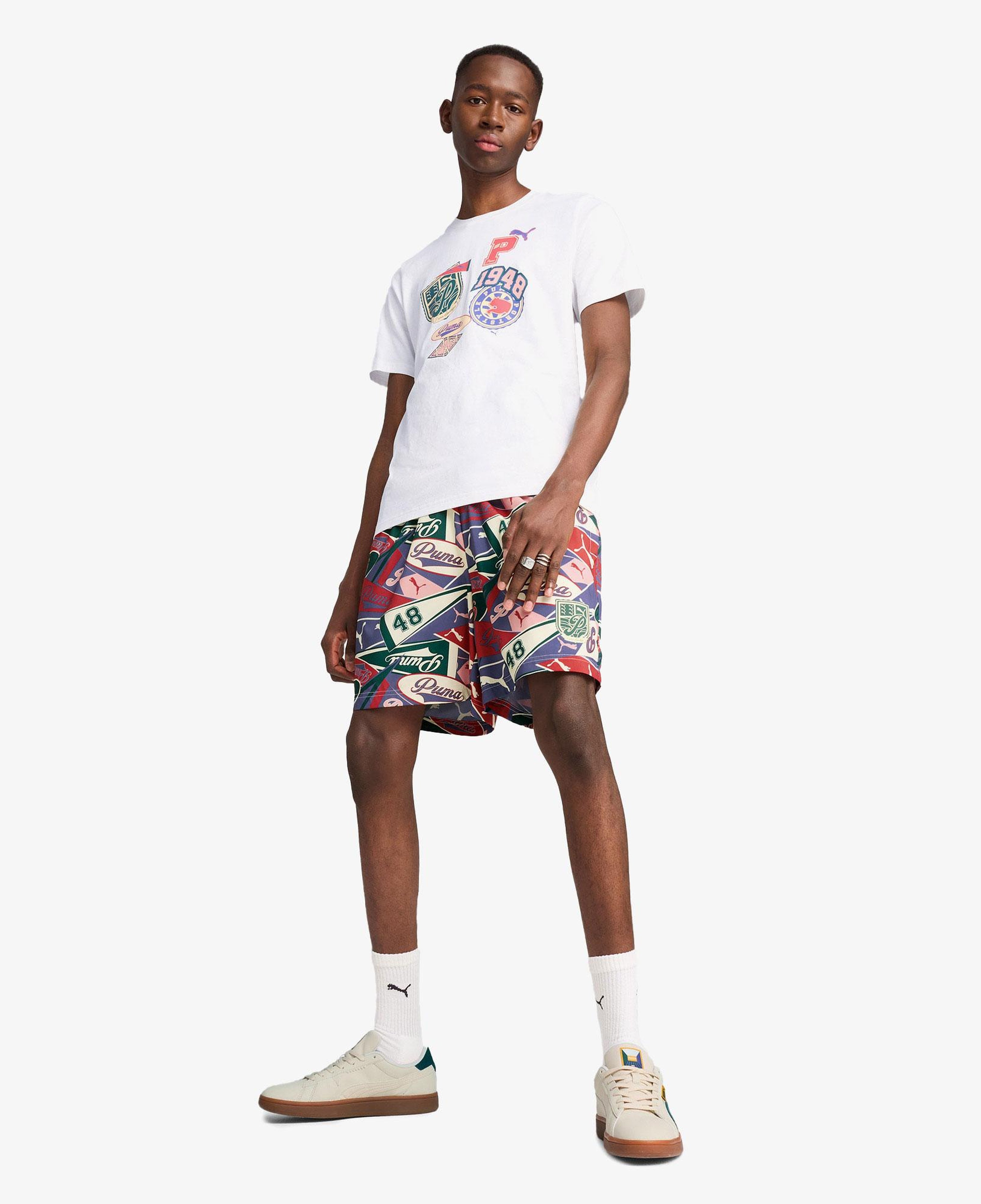 Puma Sports Legacy Graphic Relaxed Unisex Renkli Şort