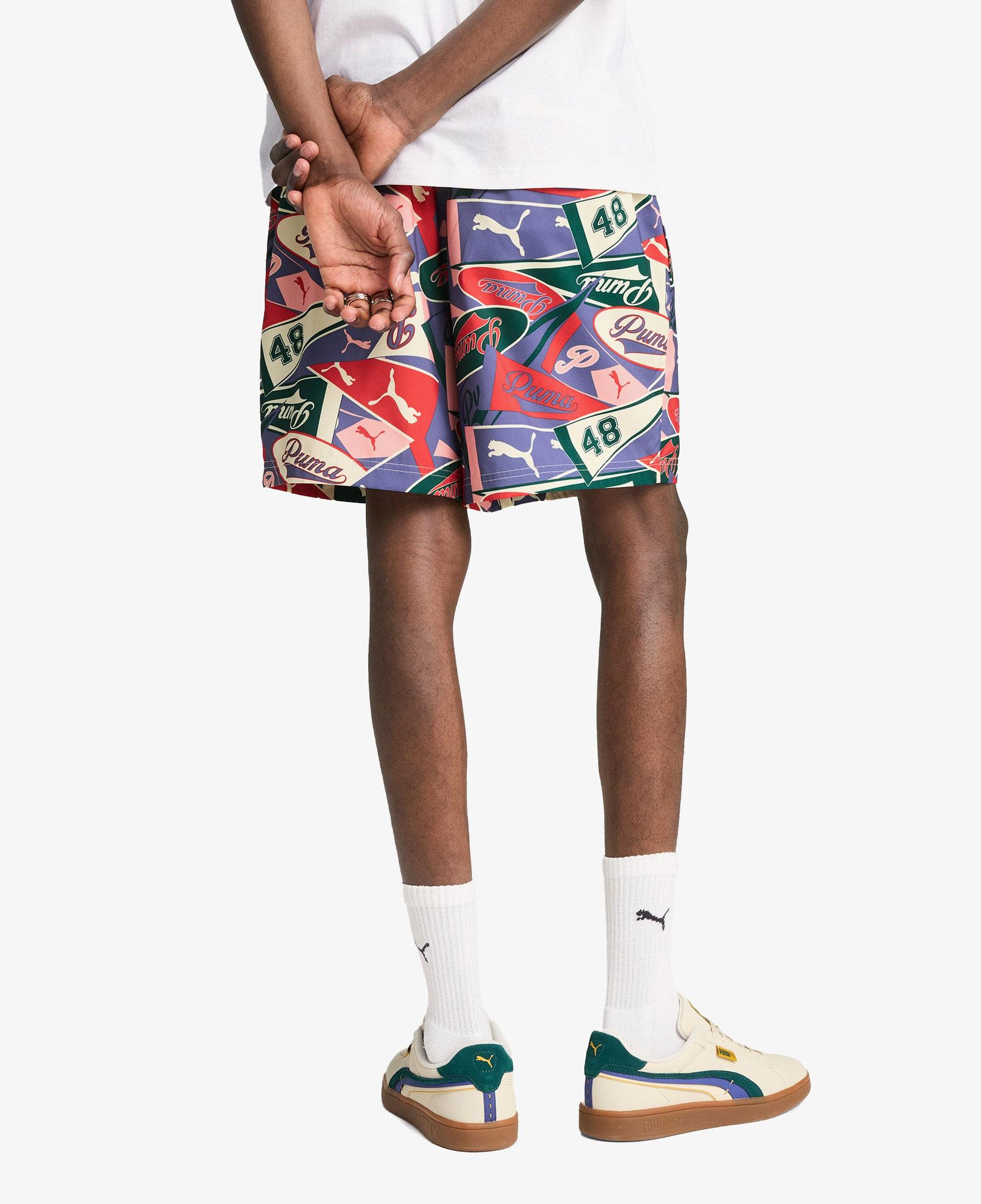 Puma Sports Legacy Graphic Relaxed Unisex Renkli Şort