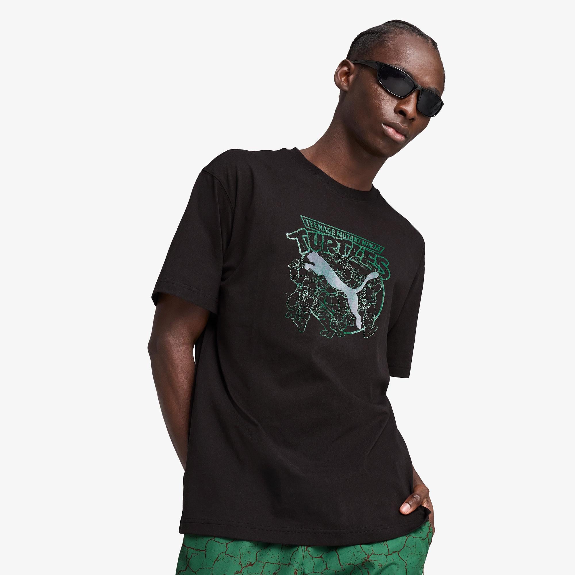 Puma X TMNT Relaxed Graphic Erkek Siyah T-Shirt