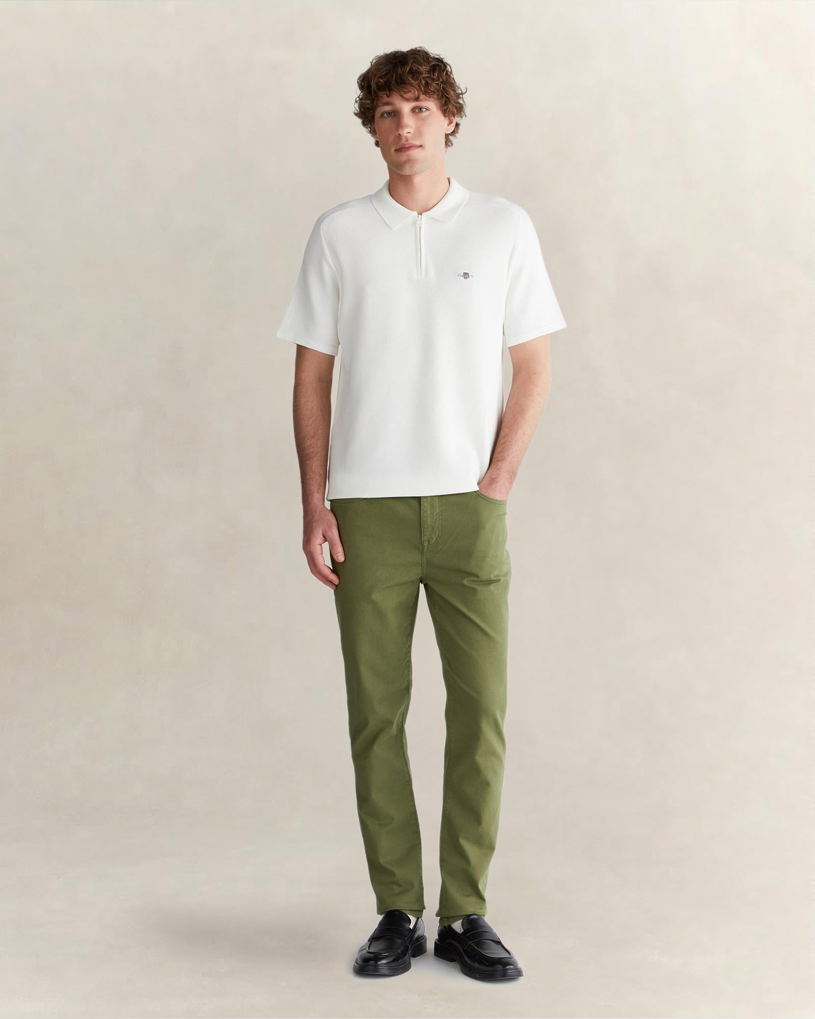 GANT Erkek Yeşil Slim Fit Jean