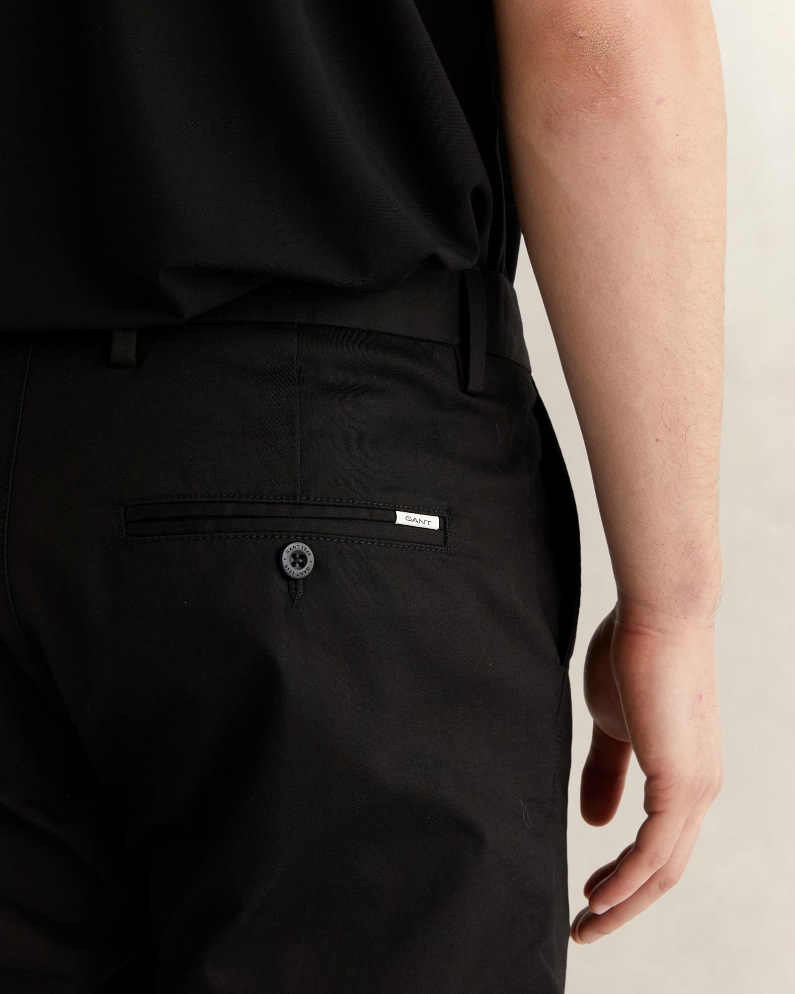 GANT Erkek Siyah Slim Fit Pantolon