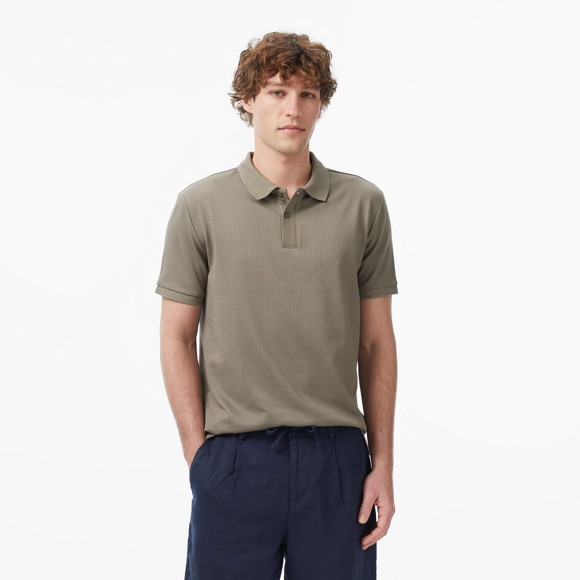Nautica Erkek Yeşil Regular Fit Polo Yaka T-Shirt