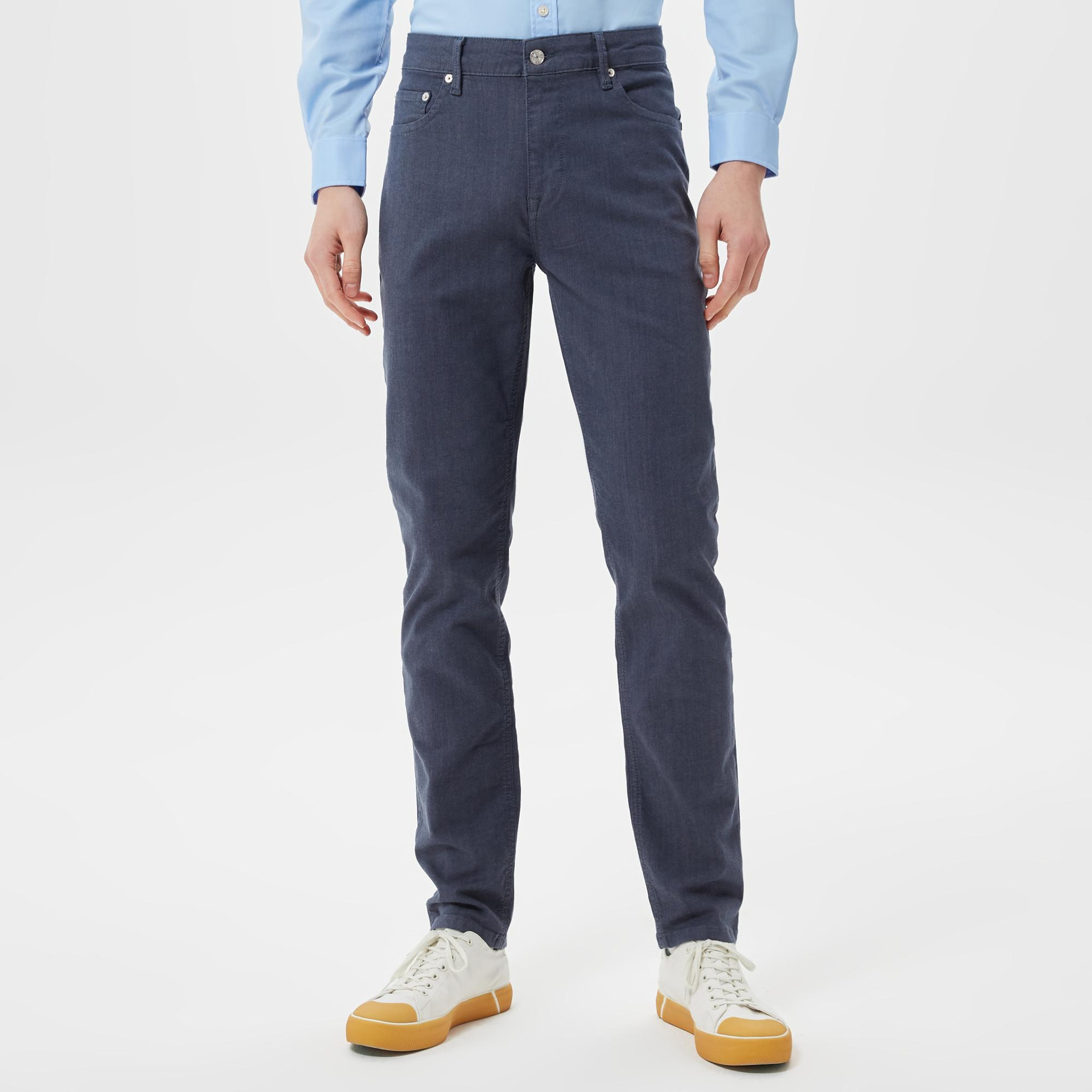 Erkek Slim Fit Lacivert Pantolon