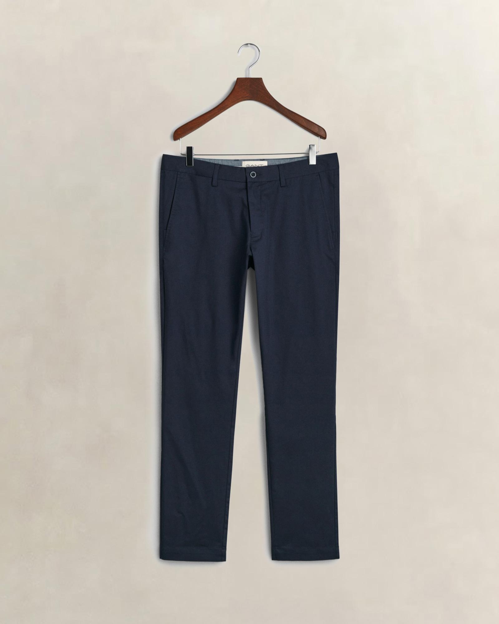 GANT Erkek Lacivert Slim Fit Pantolon