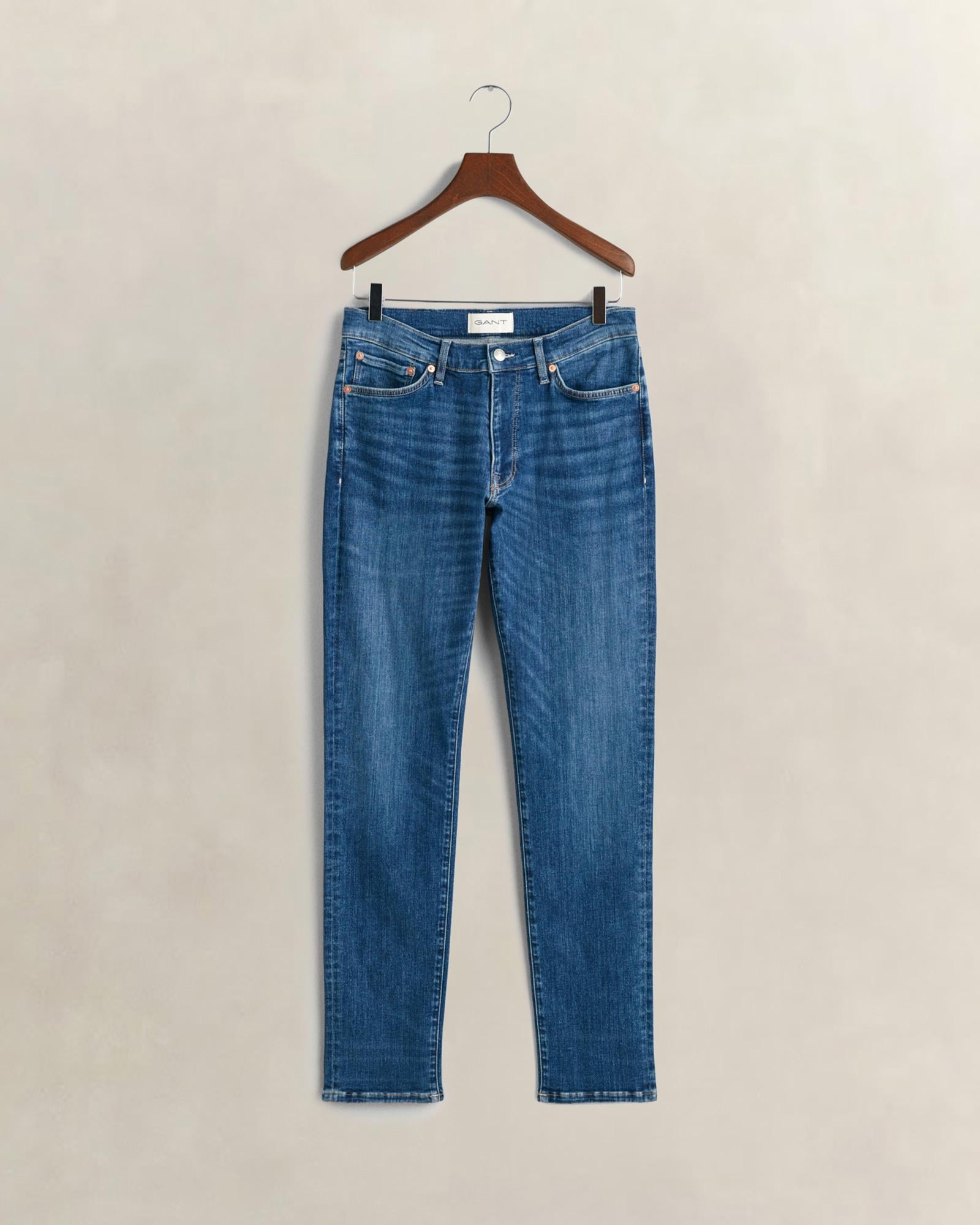 GANT Erkek Mavi Extra Slim Fit Jean