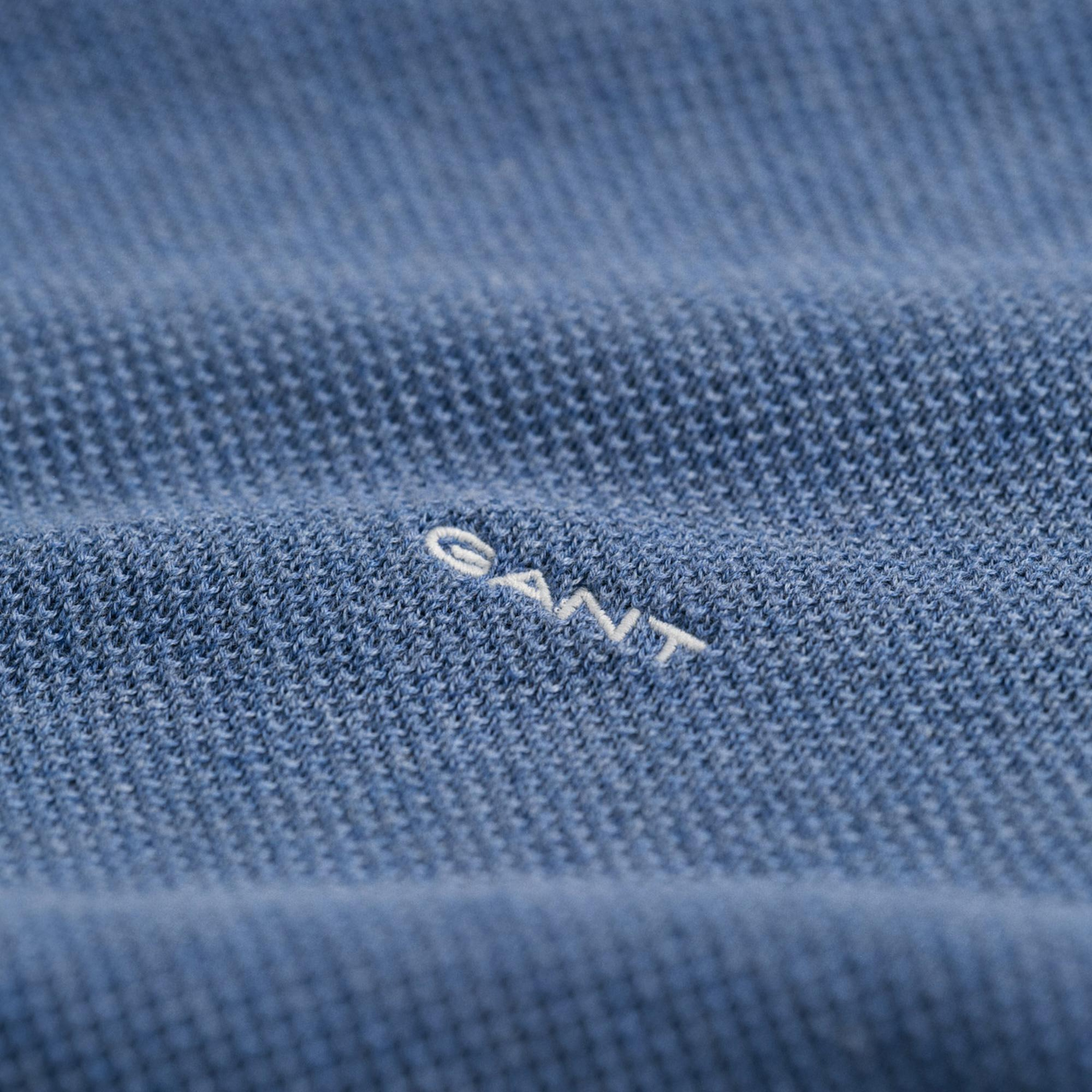 GANT Erkek Mavi Regular Fit Bisiklet Yaka Kazak