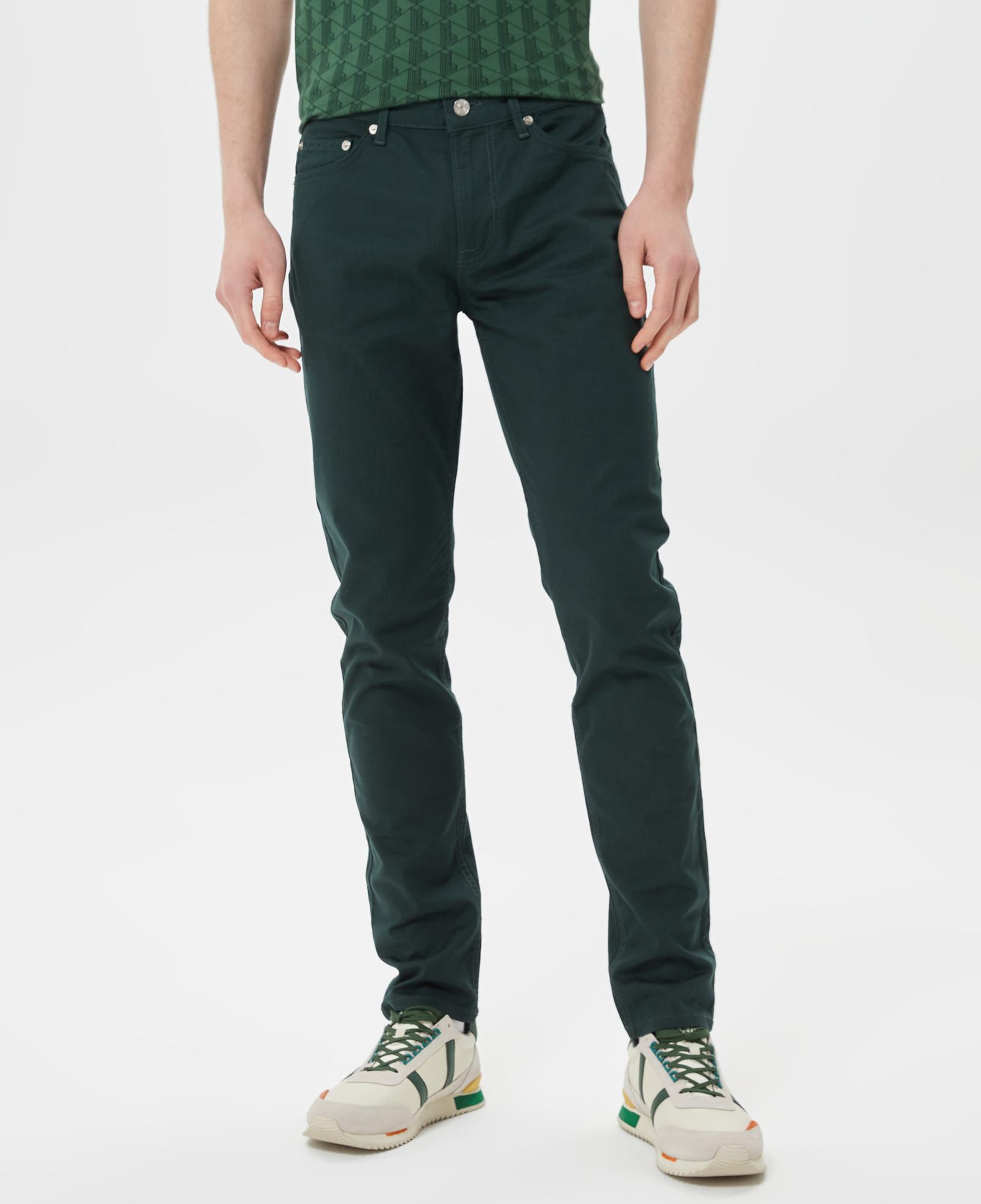Erkek Slim Fit Yeşil Pantolon