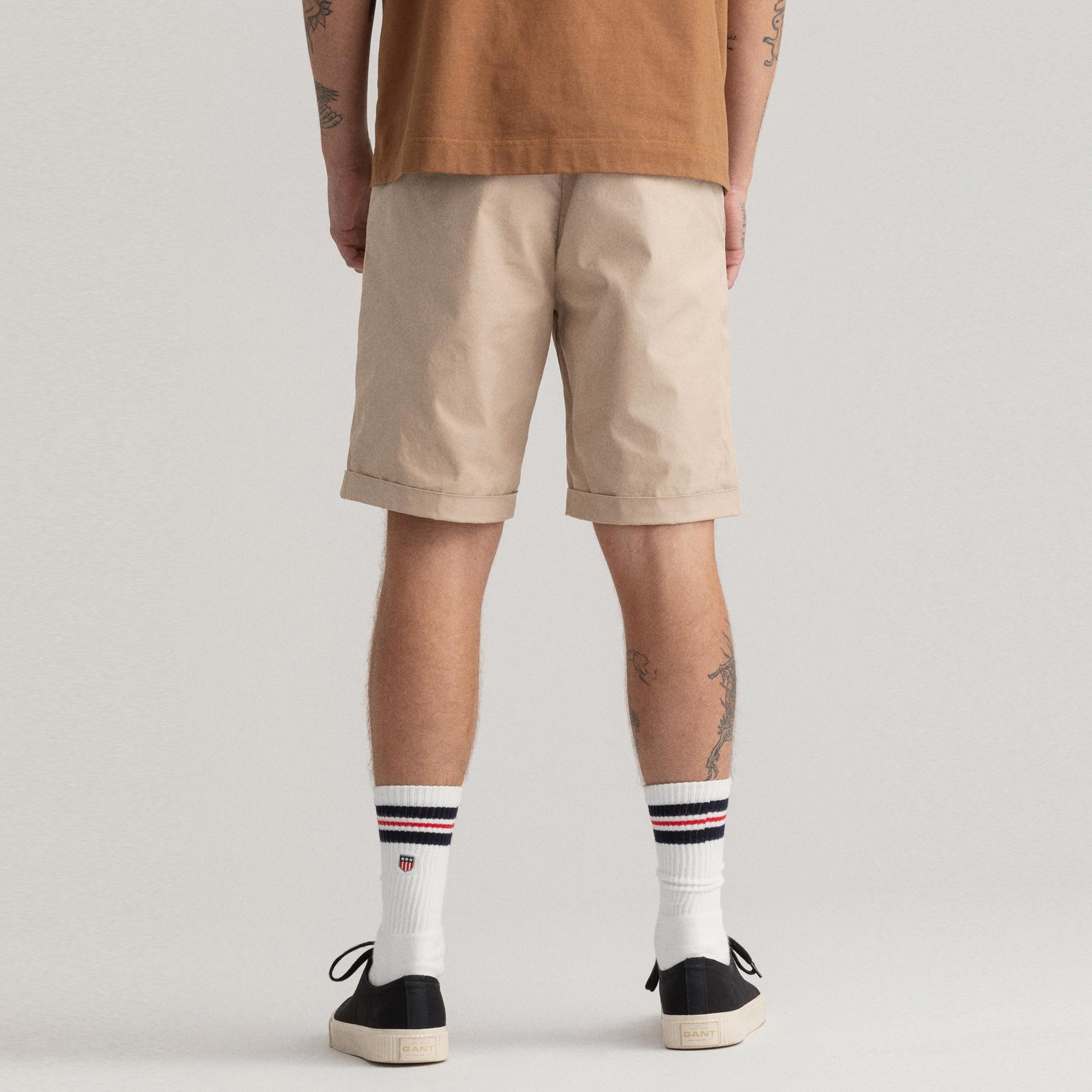 GANT Erkek Bej Regular Fit Şort