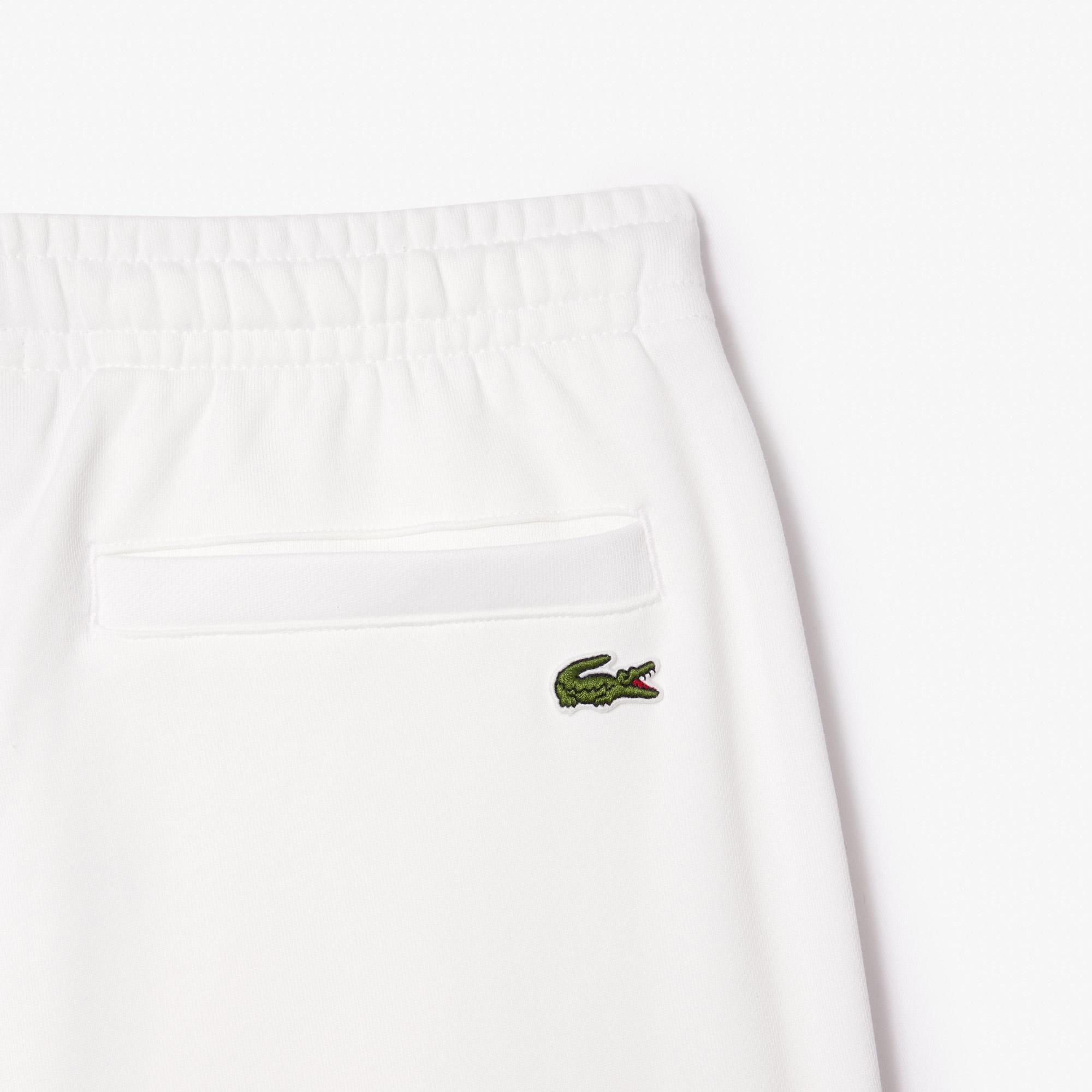 Unisex Tapered Fit Baskılı Beyaz Eşofman Altı