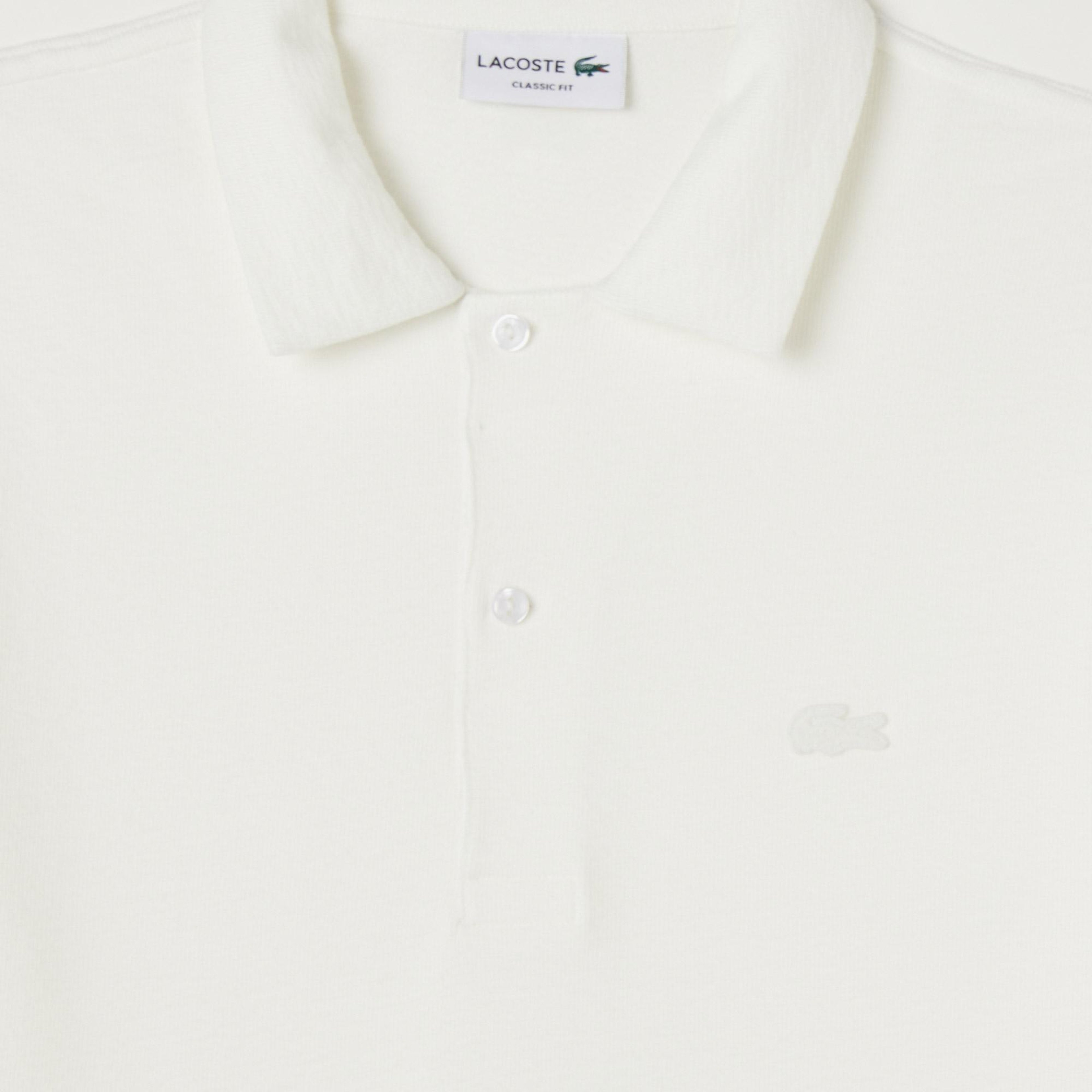 Erkek Classic Fit Beyaz Polo