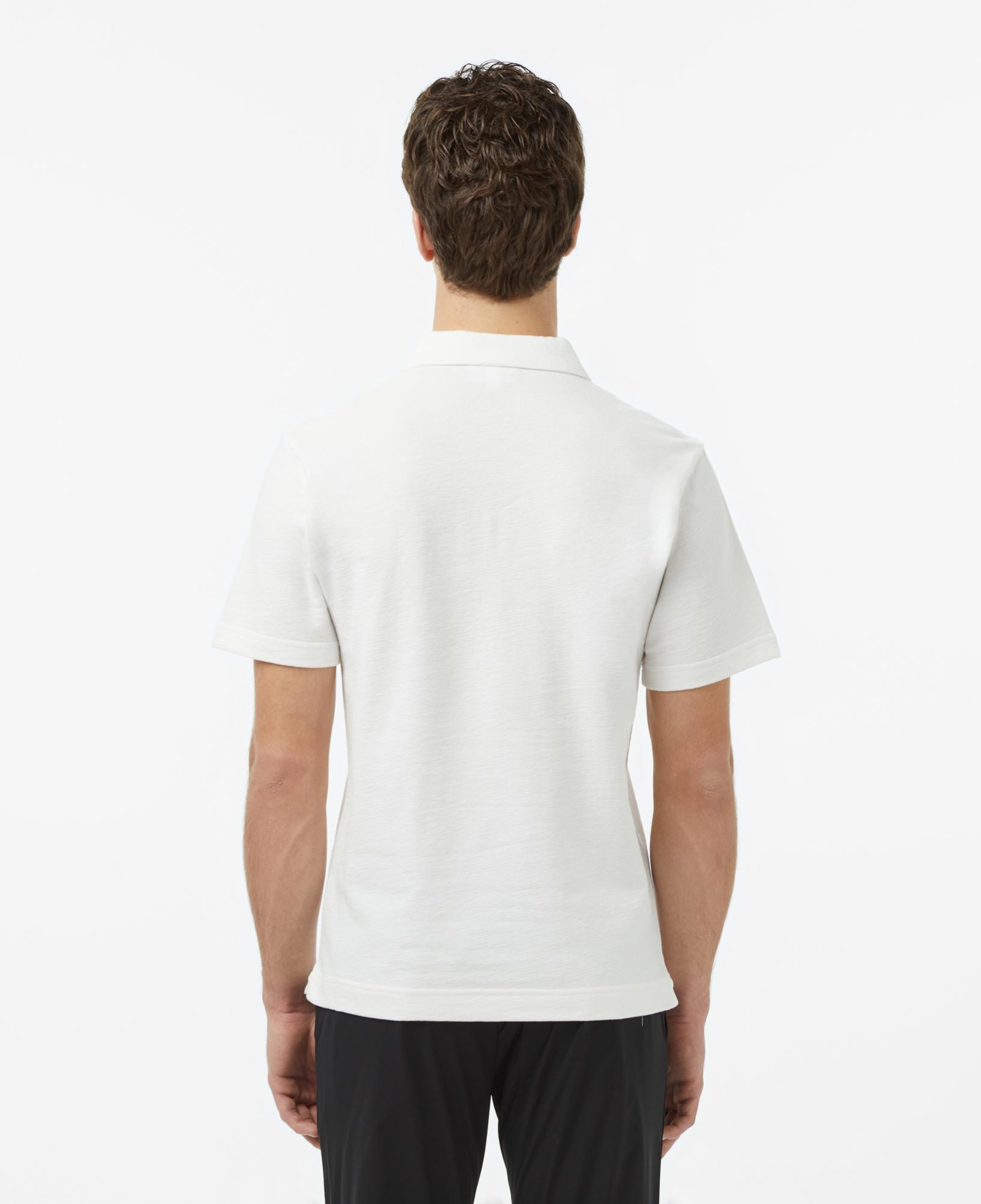 Erkek Classic Fit Beyaz Polo