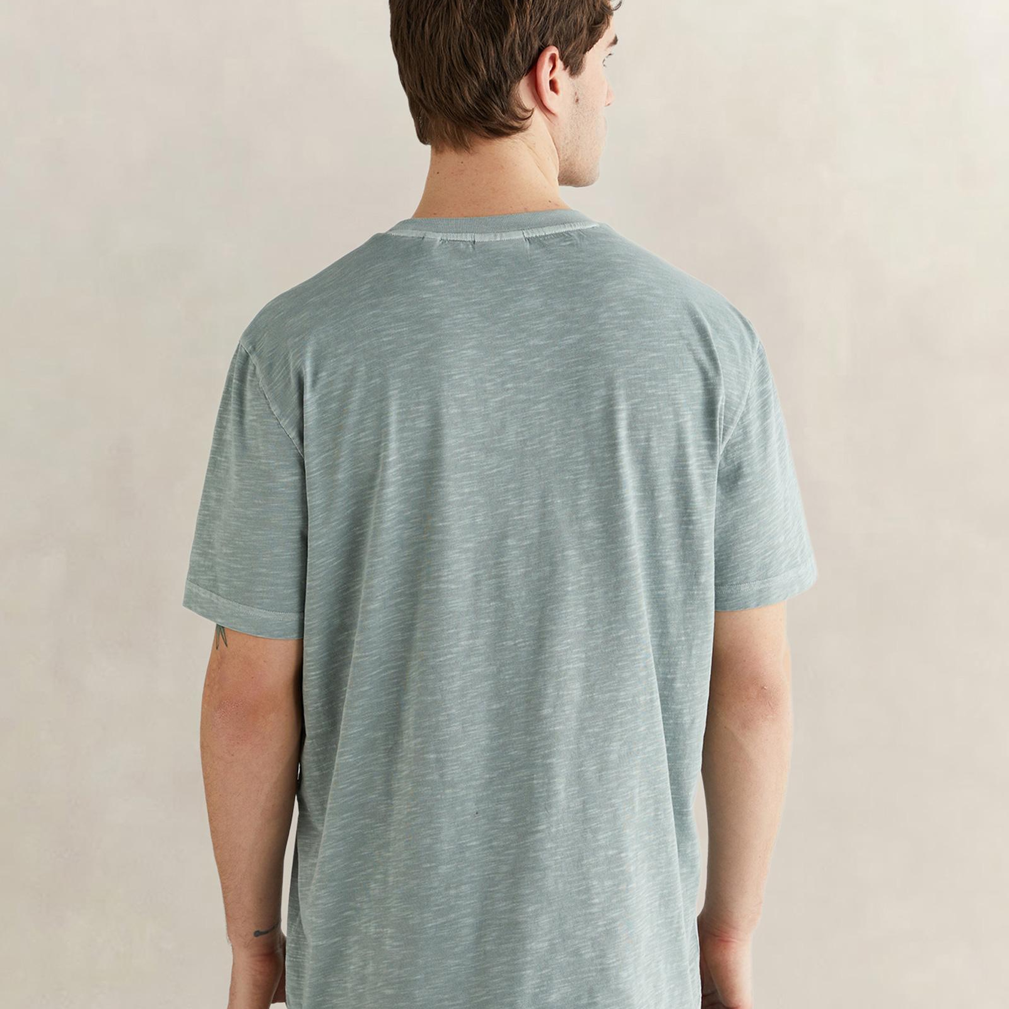 GANT Erkek Yeşil Bisiklet Yaka Regular Fit T-Shirt