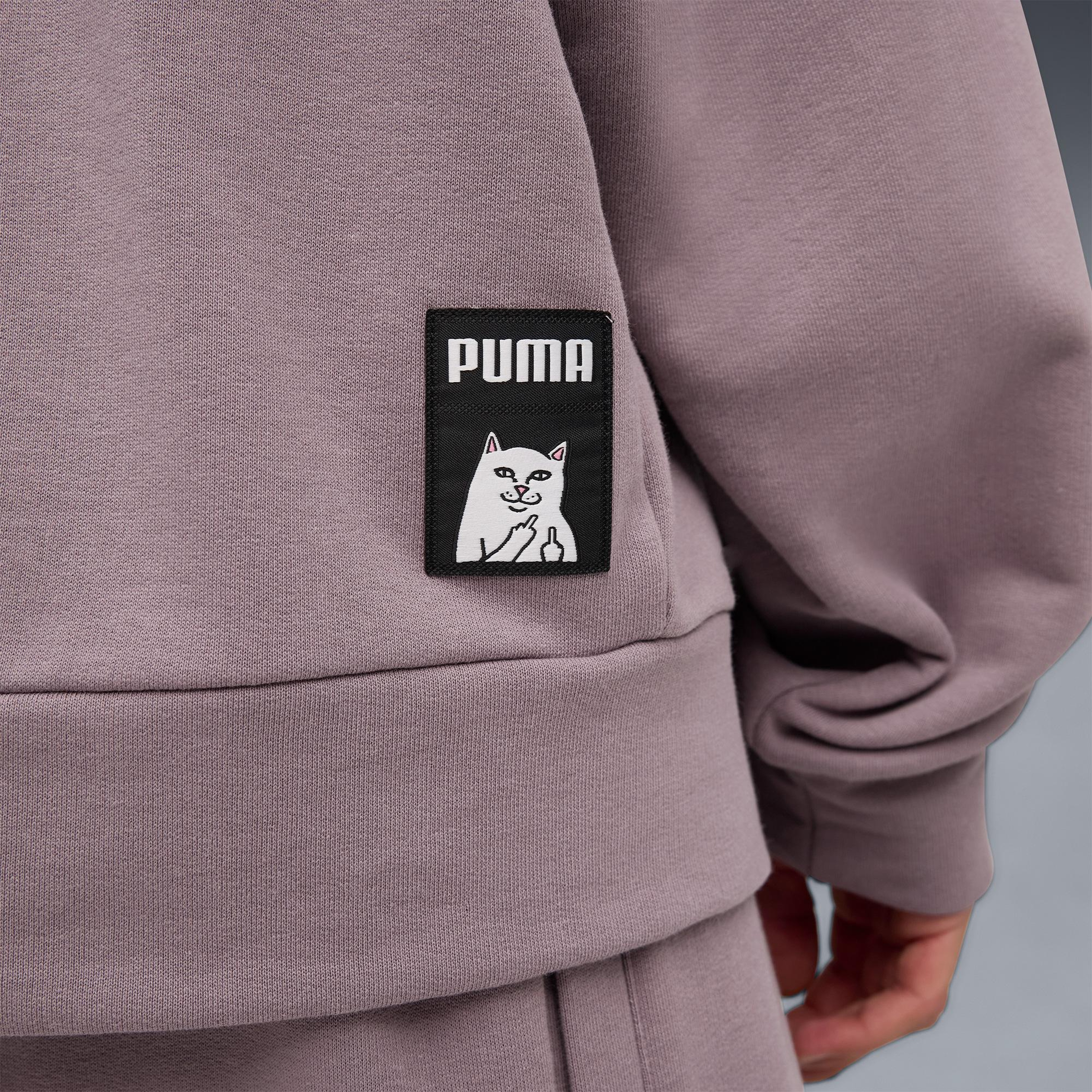 Puma X Ripndip Boxy Erkek Mor Sweatshirt