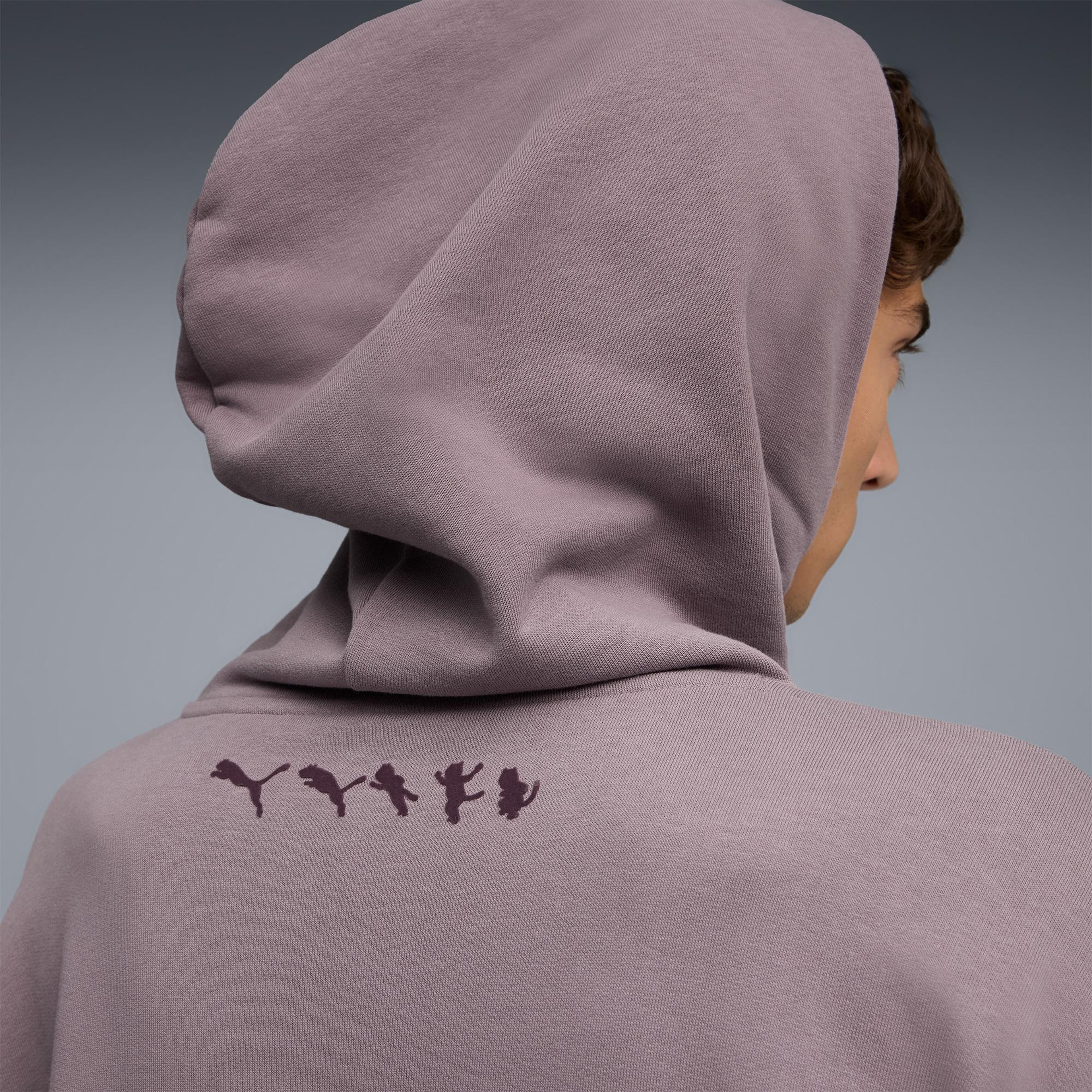 Puma X Ripndip Boxy Erkek Mor Sweatshirt
