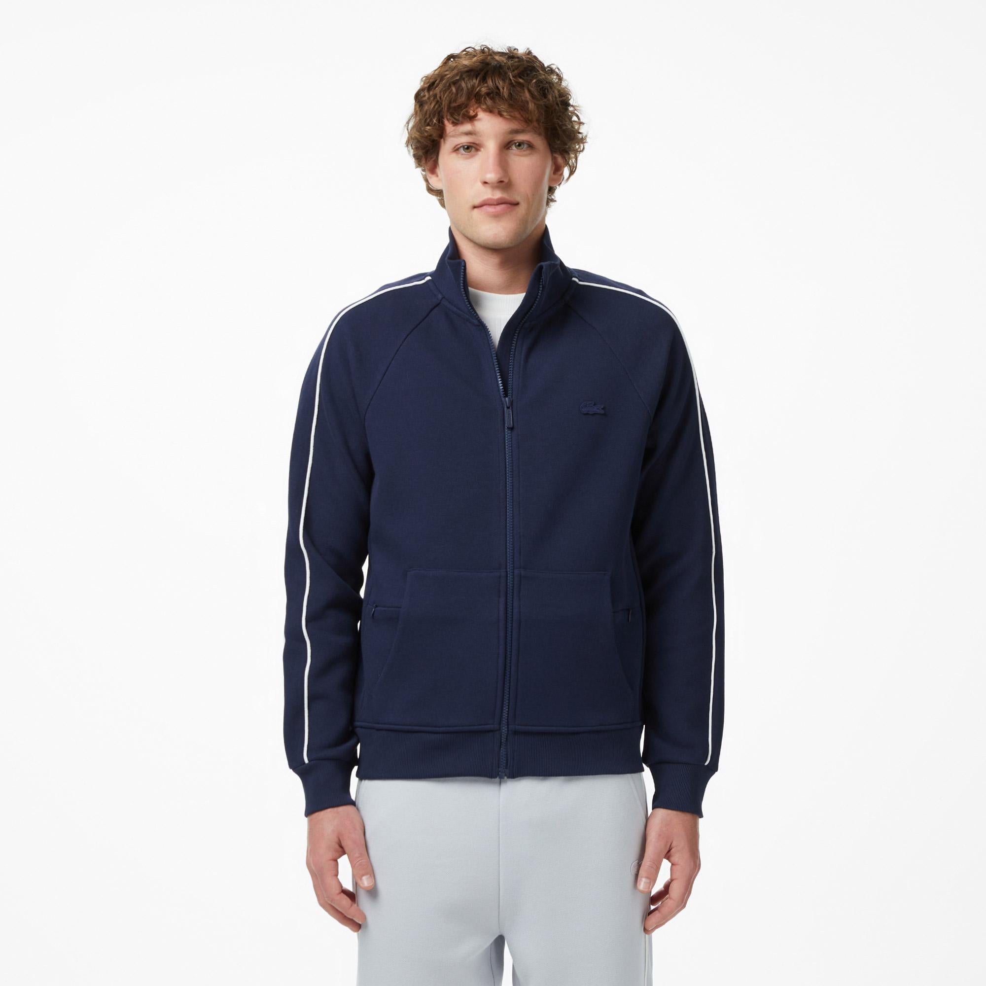 Erkek Regular Fit Fermuarlı Lacivert Sweatshirt
