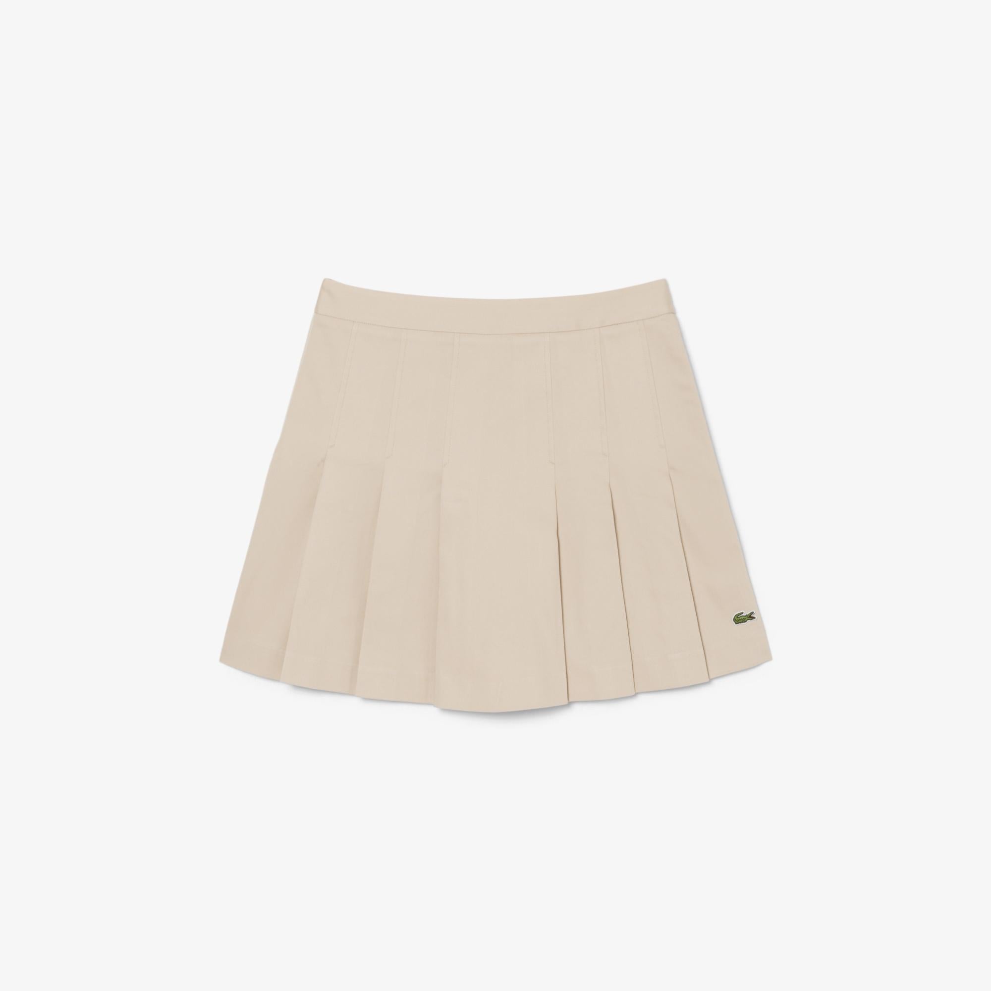 Kadın Flare Fit Bej Etek