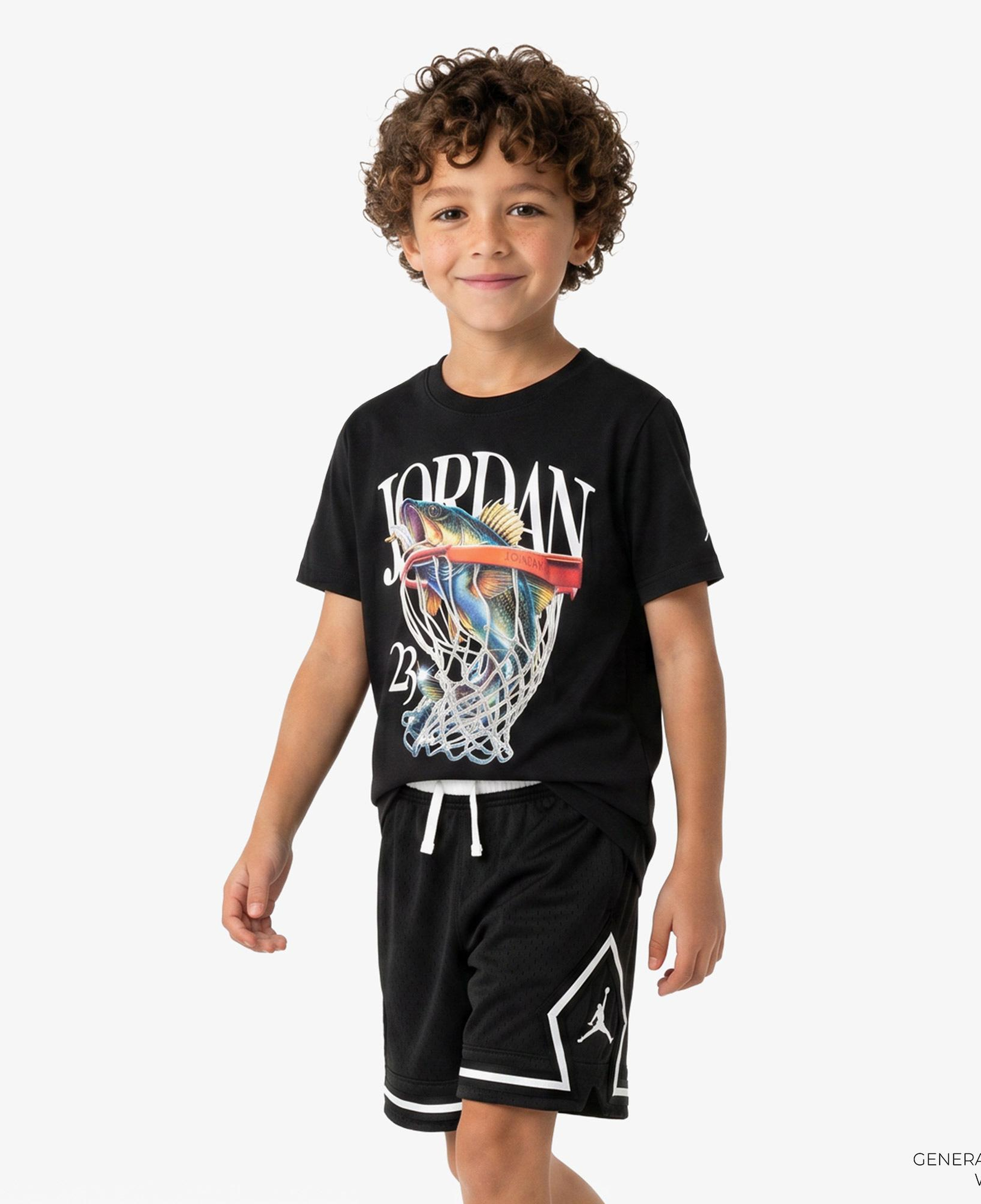 Jordan Catch Of The Day Erkek Çocuk Siyah T-Shirt