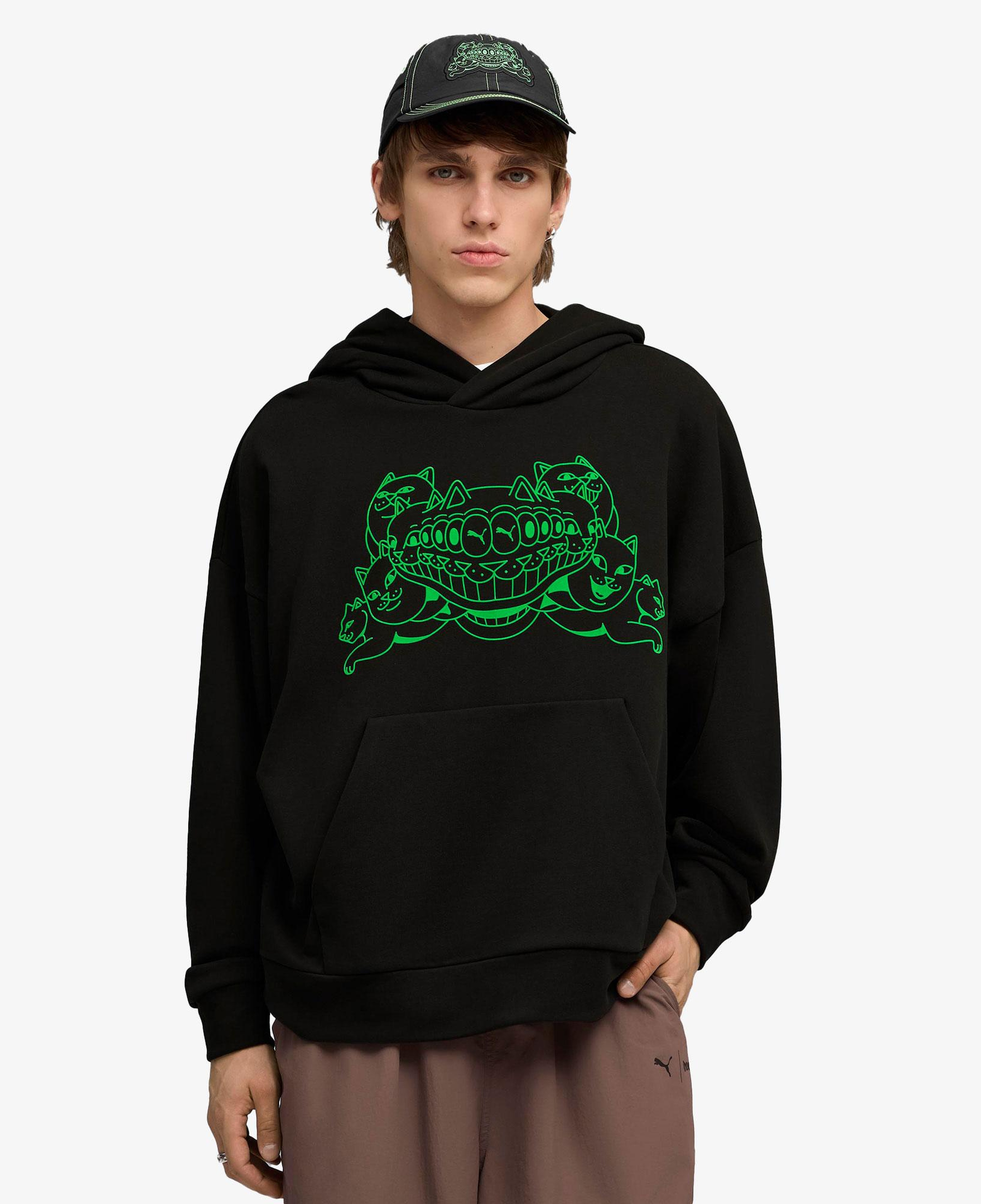 Puma X Ripndip Boxy Erkek Siyah Sweatshirt