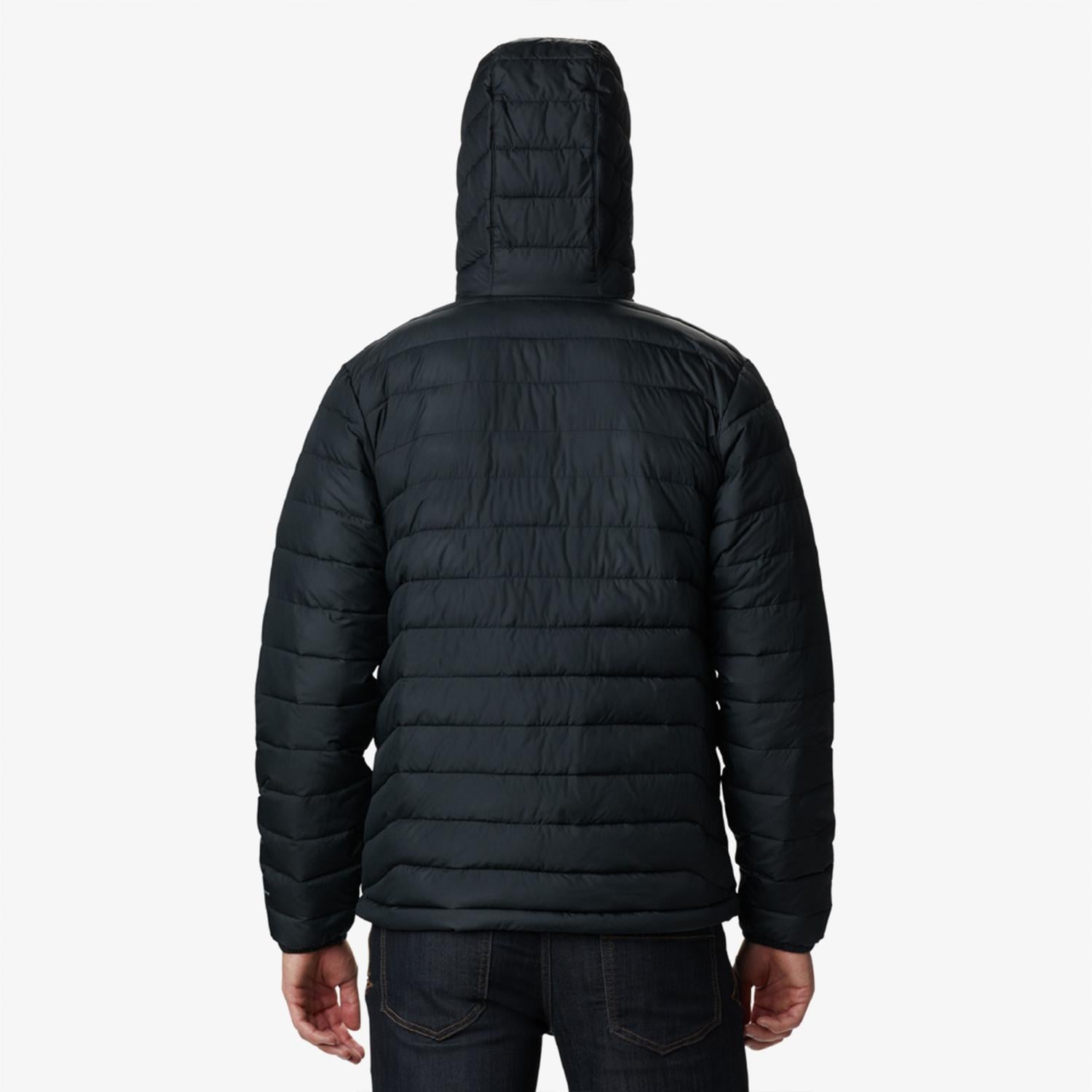 Columbia Powder Lite Hooded Erkek Siyah Outdoor Mont
