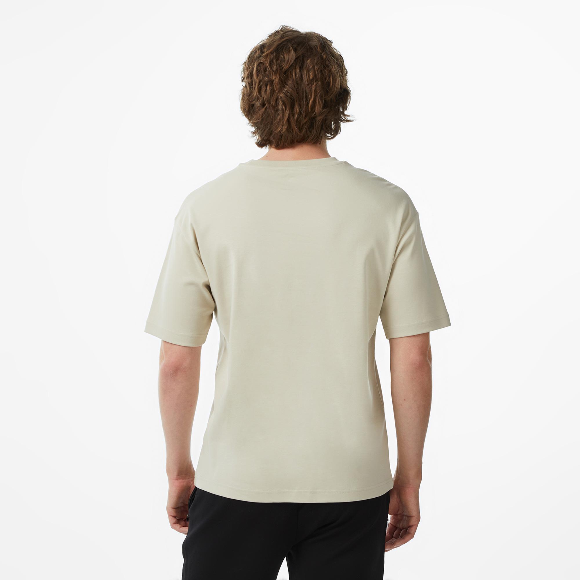 Converse Erkek Chevron Baskılı Bej T-Shirt