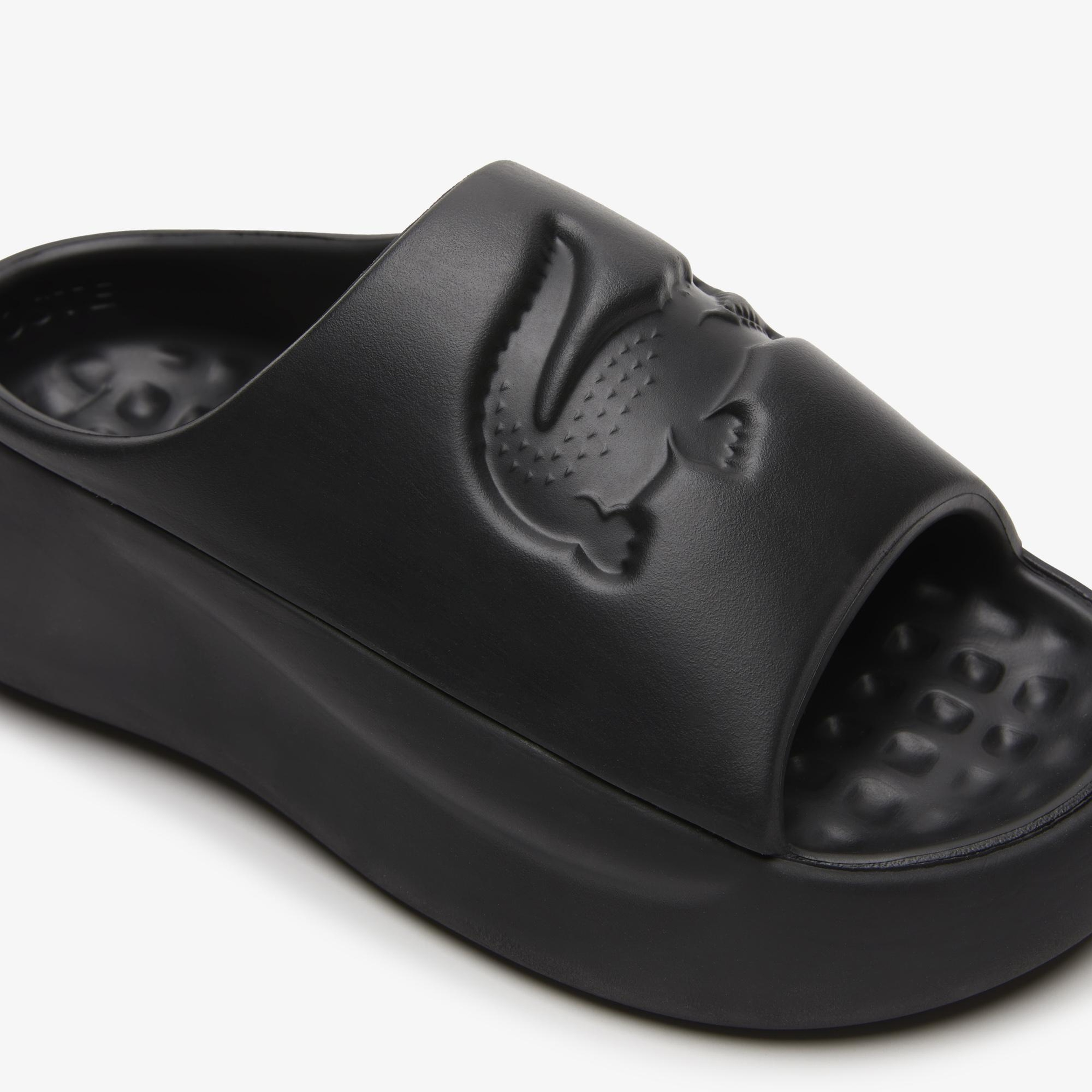 Croco Kadın Siyah Terlik