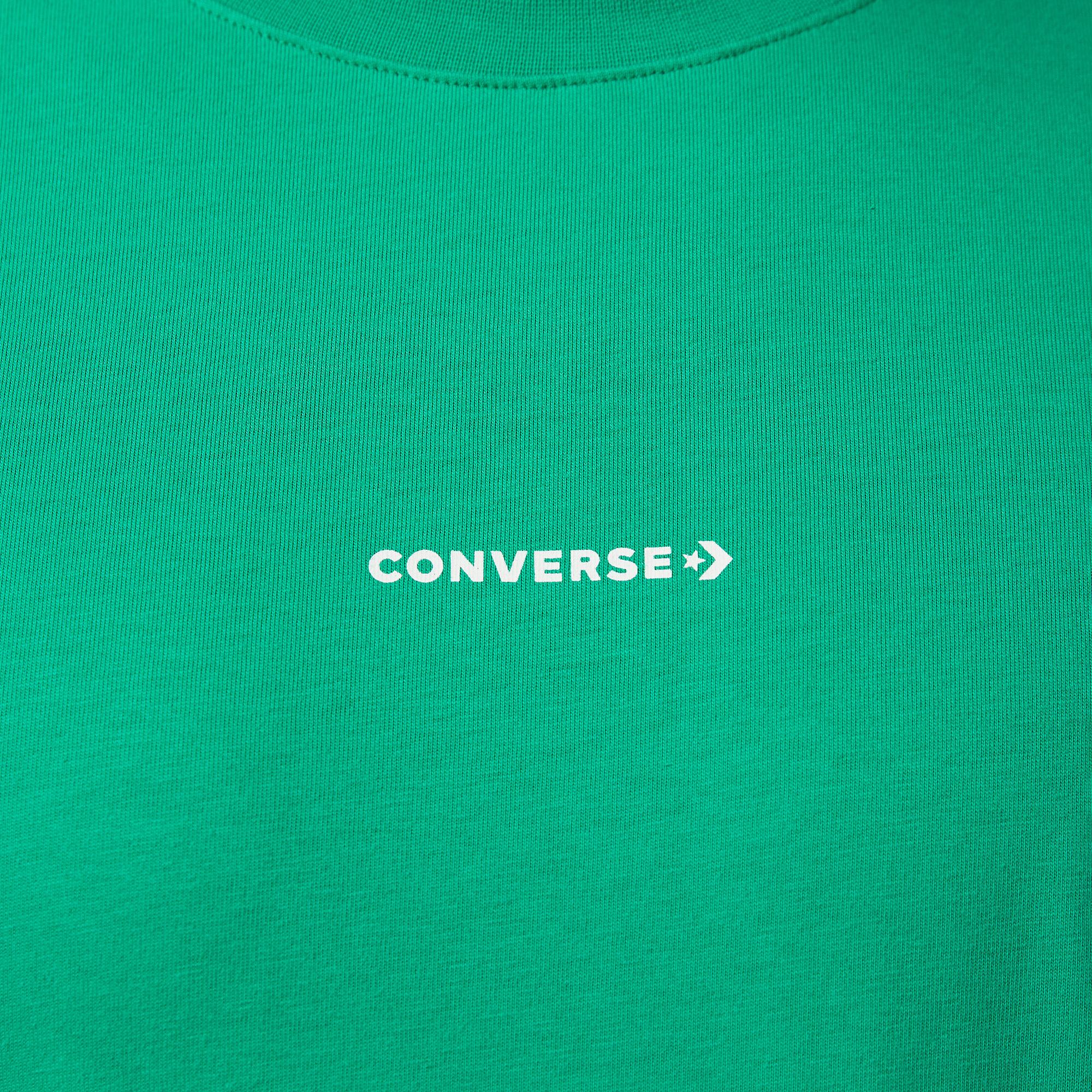 Converse Erkek Yeşil Grafik Baskılı T-Shirt