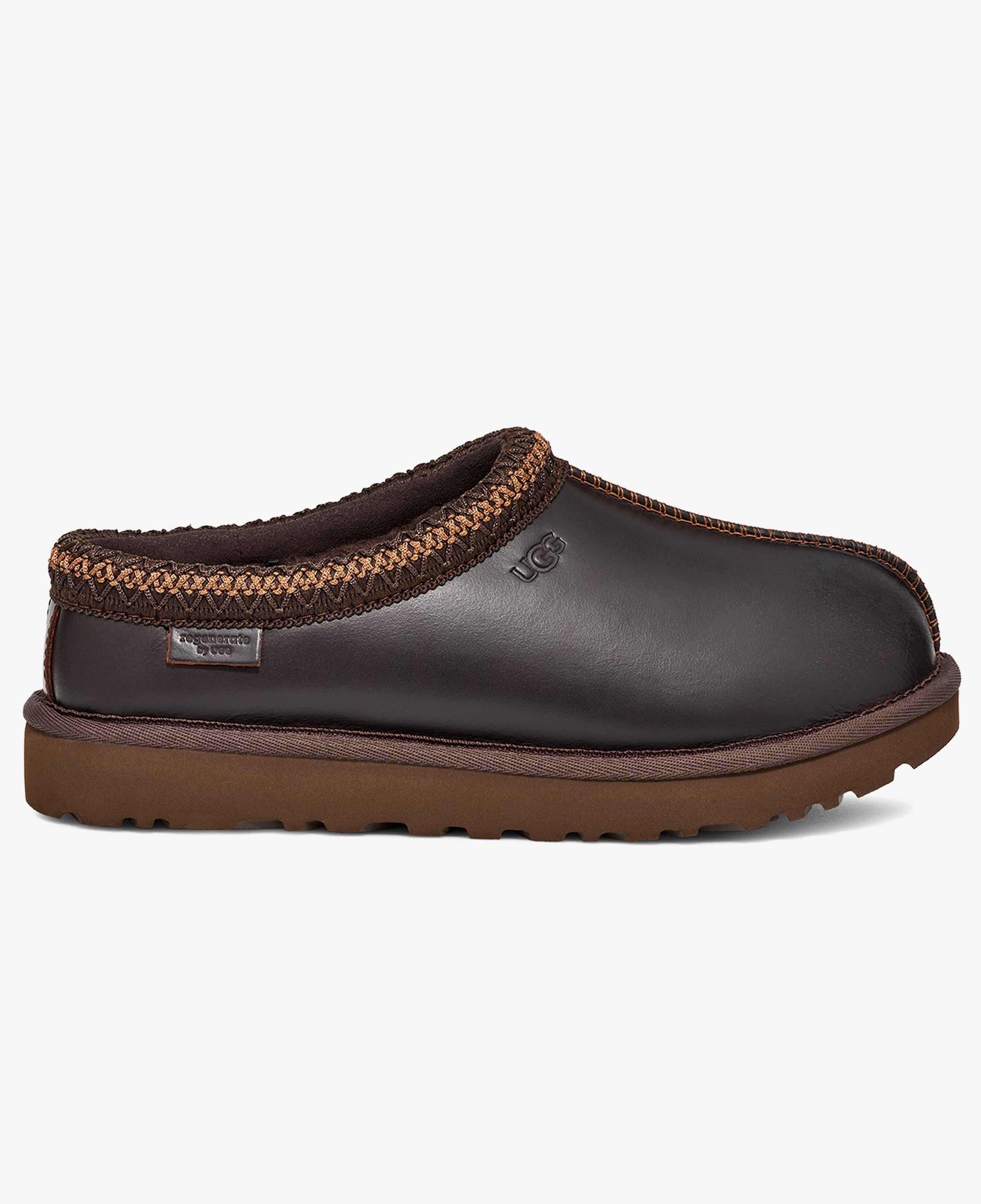 UGG Tasman Leather Regen Kadın Siyah Terlik
