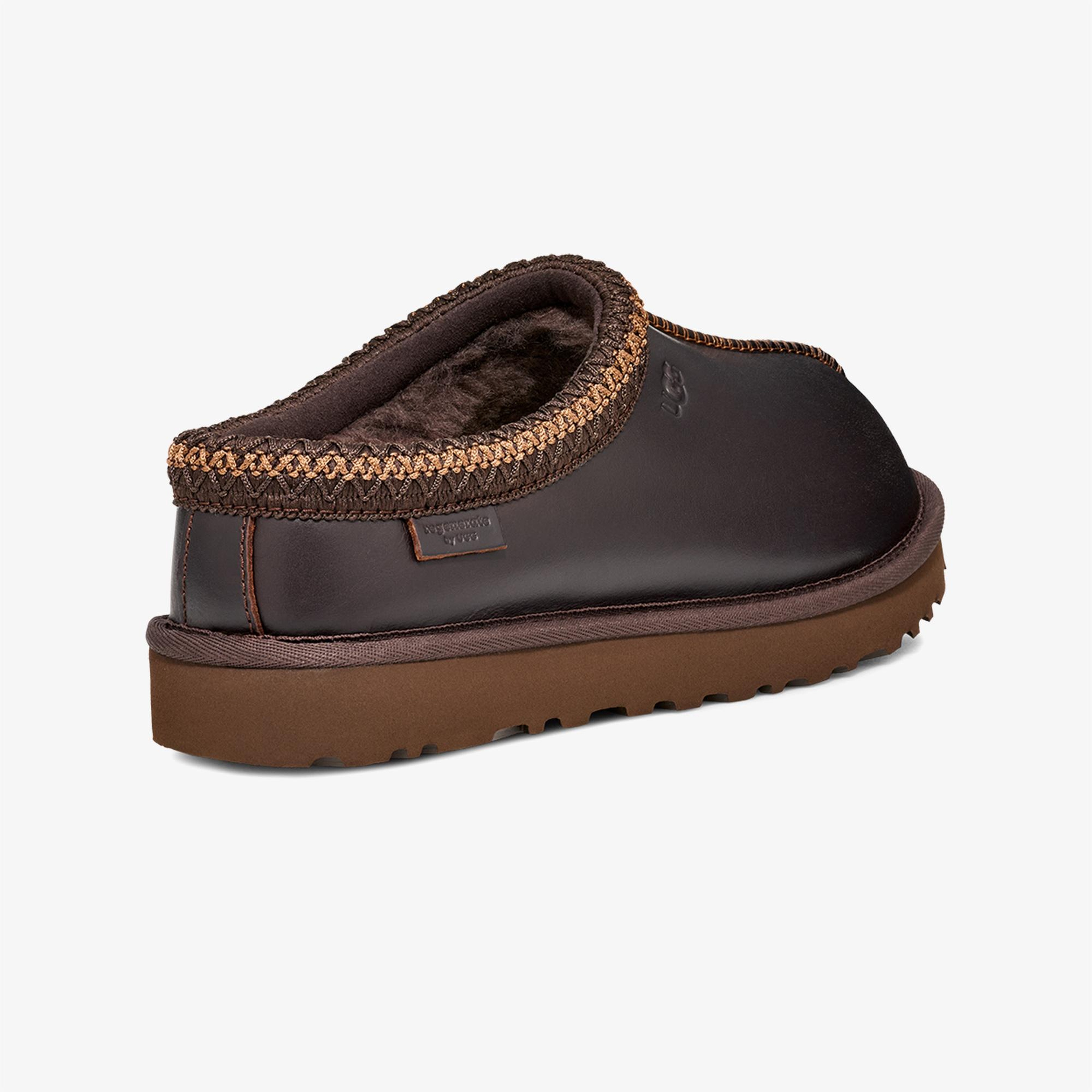 UGG Tasman Leather Regen Kadın Siyah Terlik