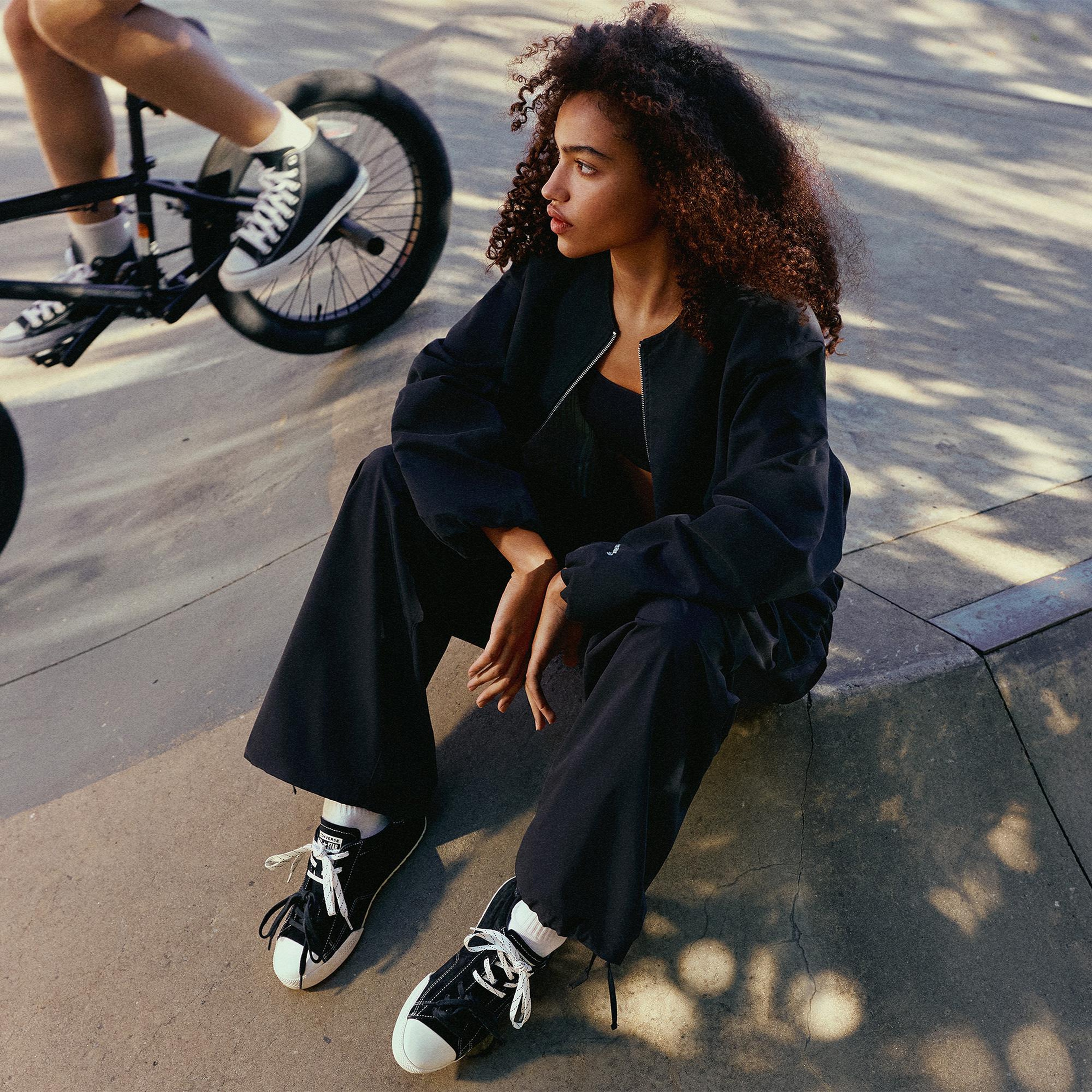 Converse Kadın Siyah Kargo Pantolon