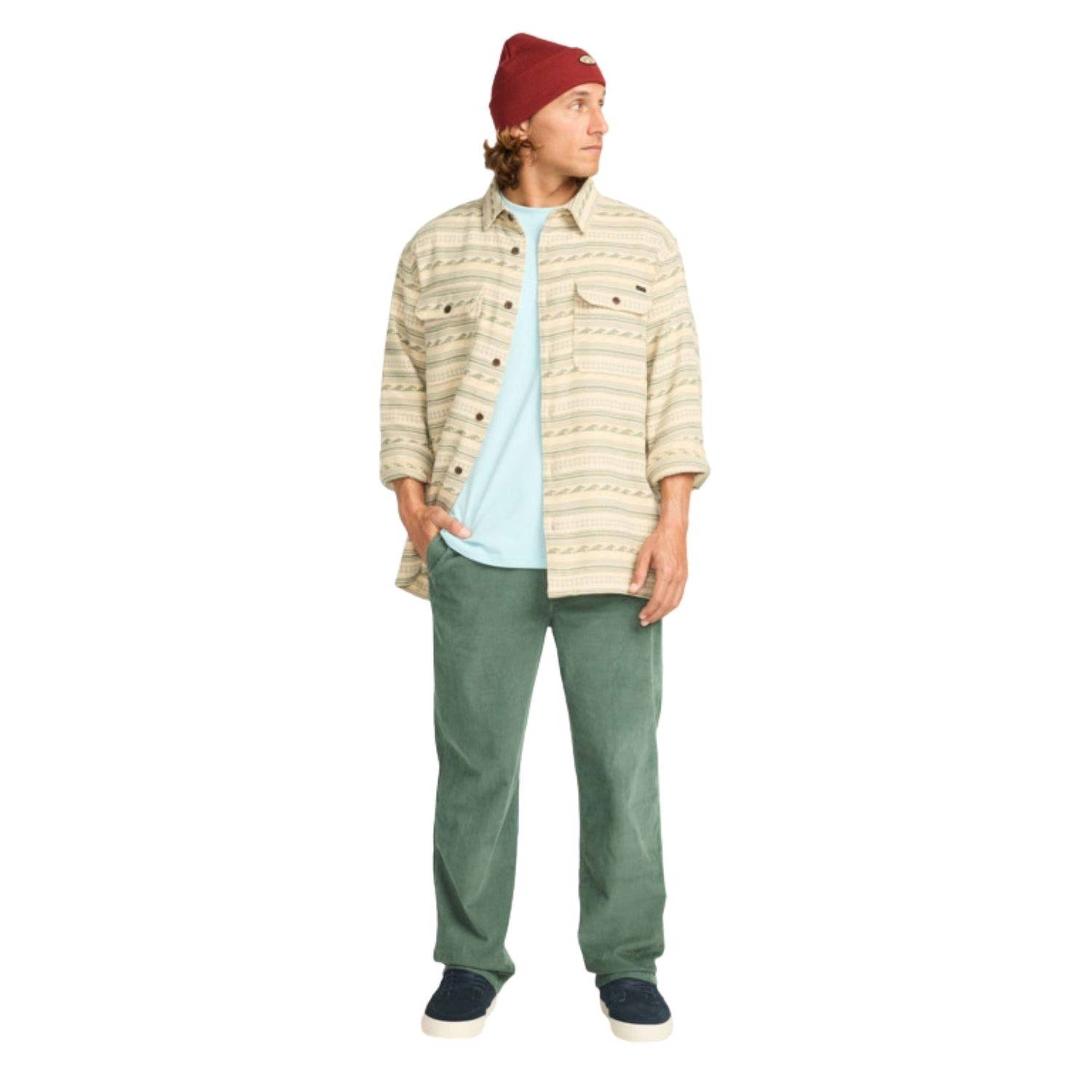 Billabong Offshore Jacquard Flannel Erkek Yeşil Gömlek